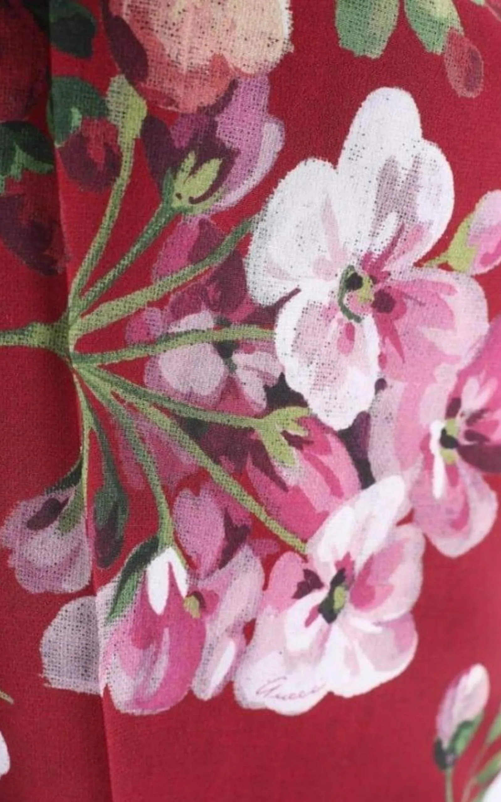 Blooms Print Silk Pyjama Pants in Burgundy sold by Runaway Catalog product image thumbnail 5