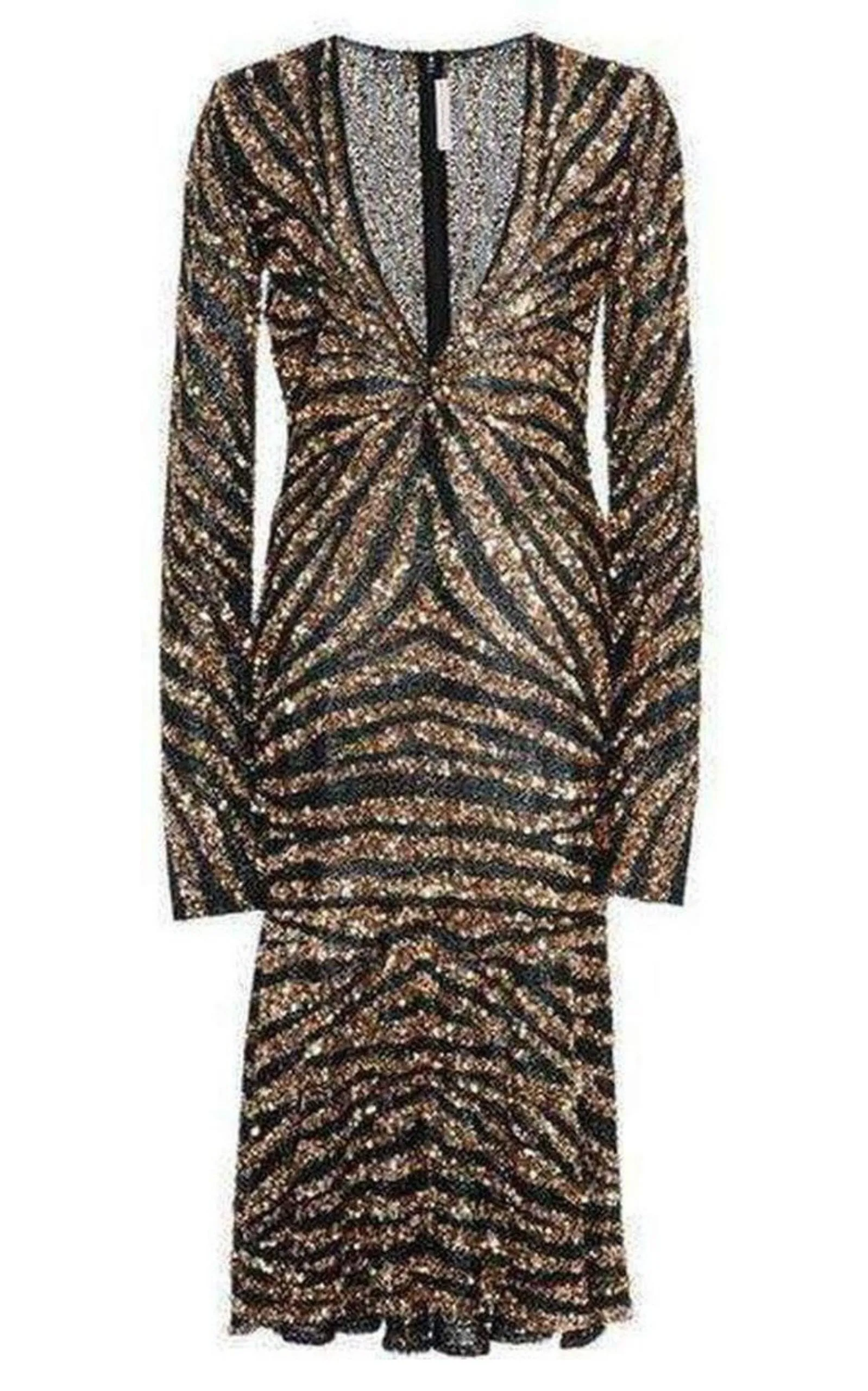 Sequin V-Neck Fitted Cocktail Dress sold by Runaway Catalog