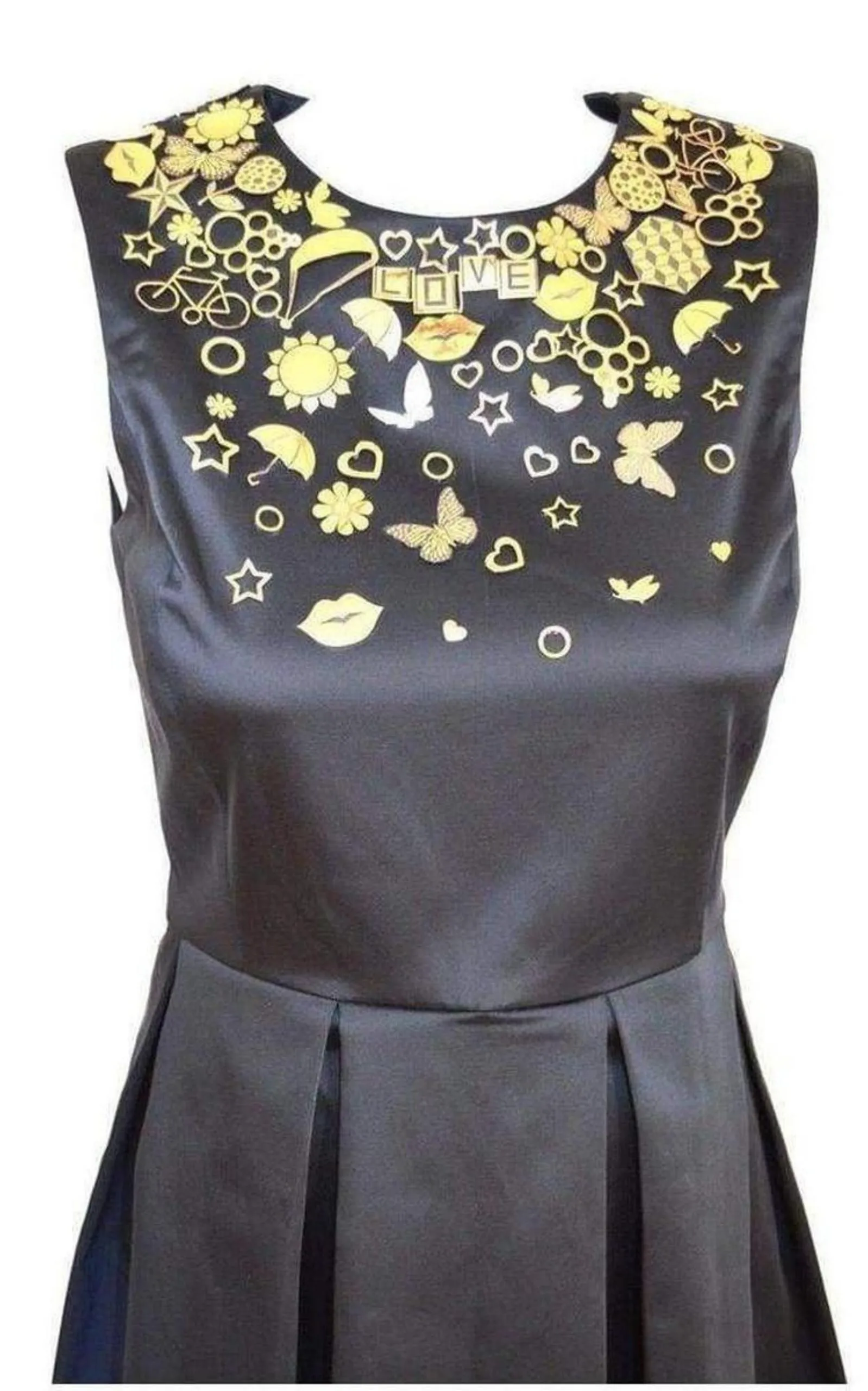 Black Gold Embellished Details Dress sold by Runaway Catalog product image thumbnail 3