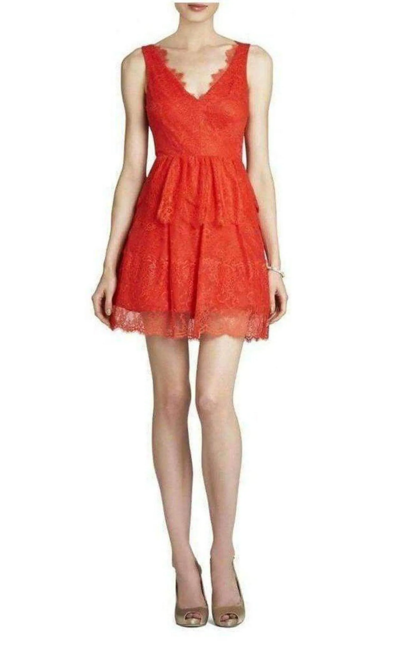 Willa Bright Poppy Lace Cocktail Dress sold by Runaway Catalog product image thumbnail 2