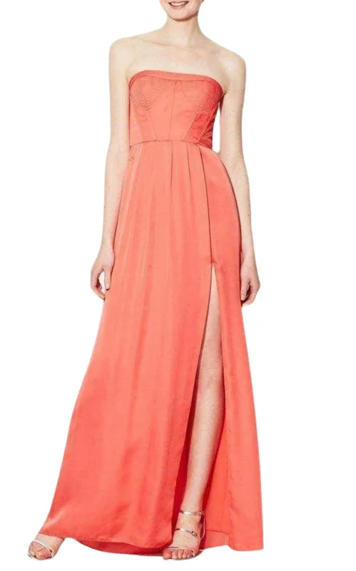 Strapless Fitted Bustier Slit Dress made by BCBGMaxAzria