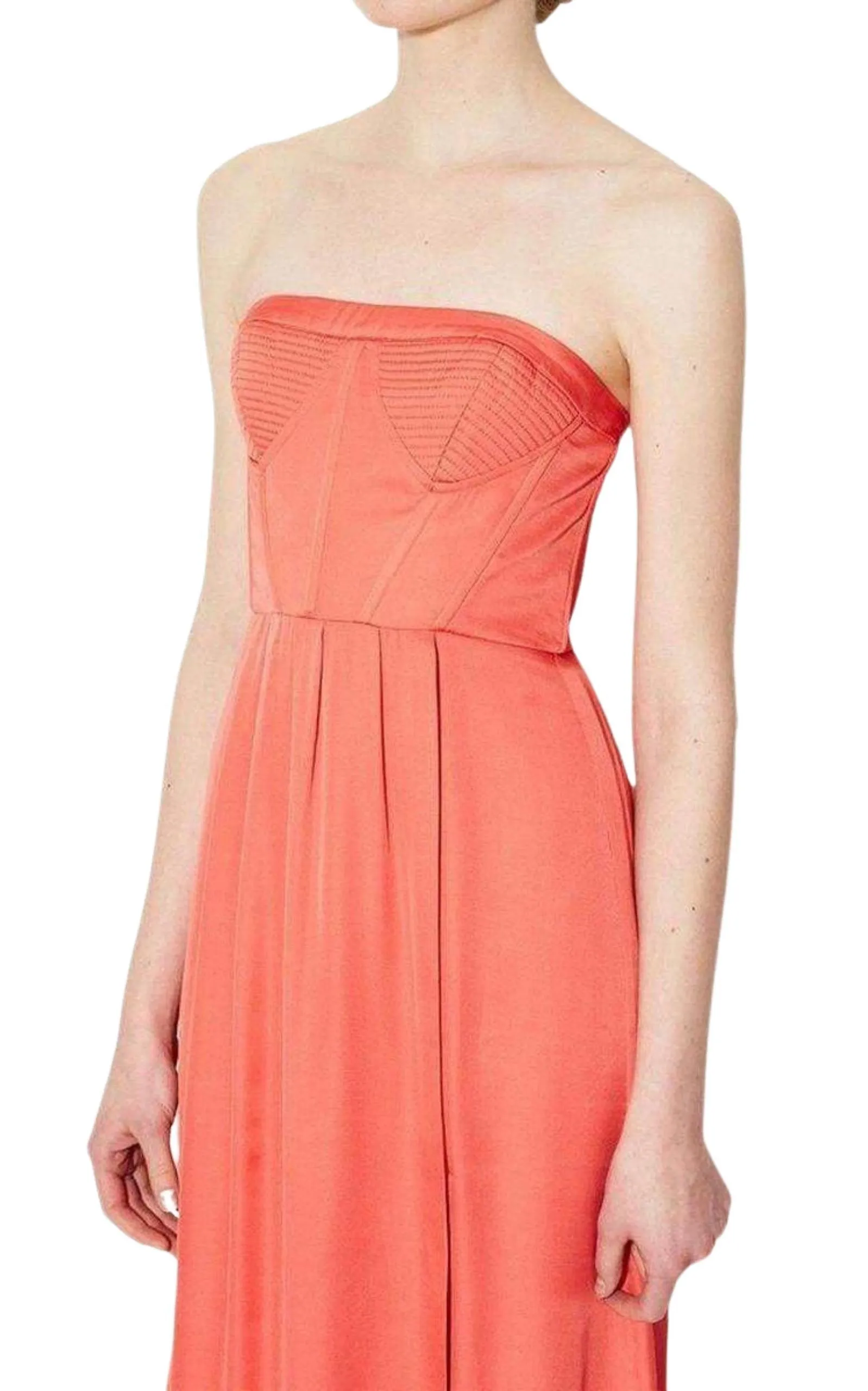 Strapless Fitted Bustier Slit Dress sold by Runaway Catalog product image thumbnail 3