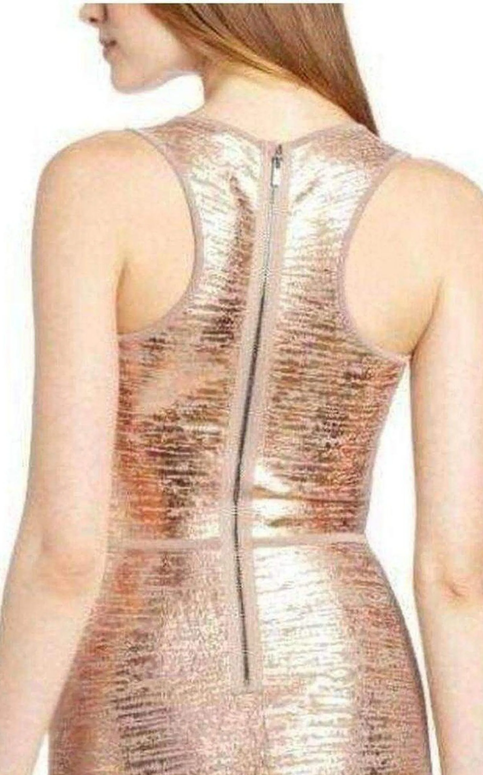 Gisela Criss Cross Foil Print Bodycon Dress sold by Runaway Catalog product image thumbnail 3