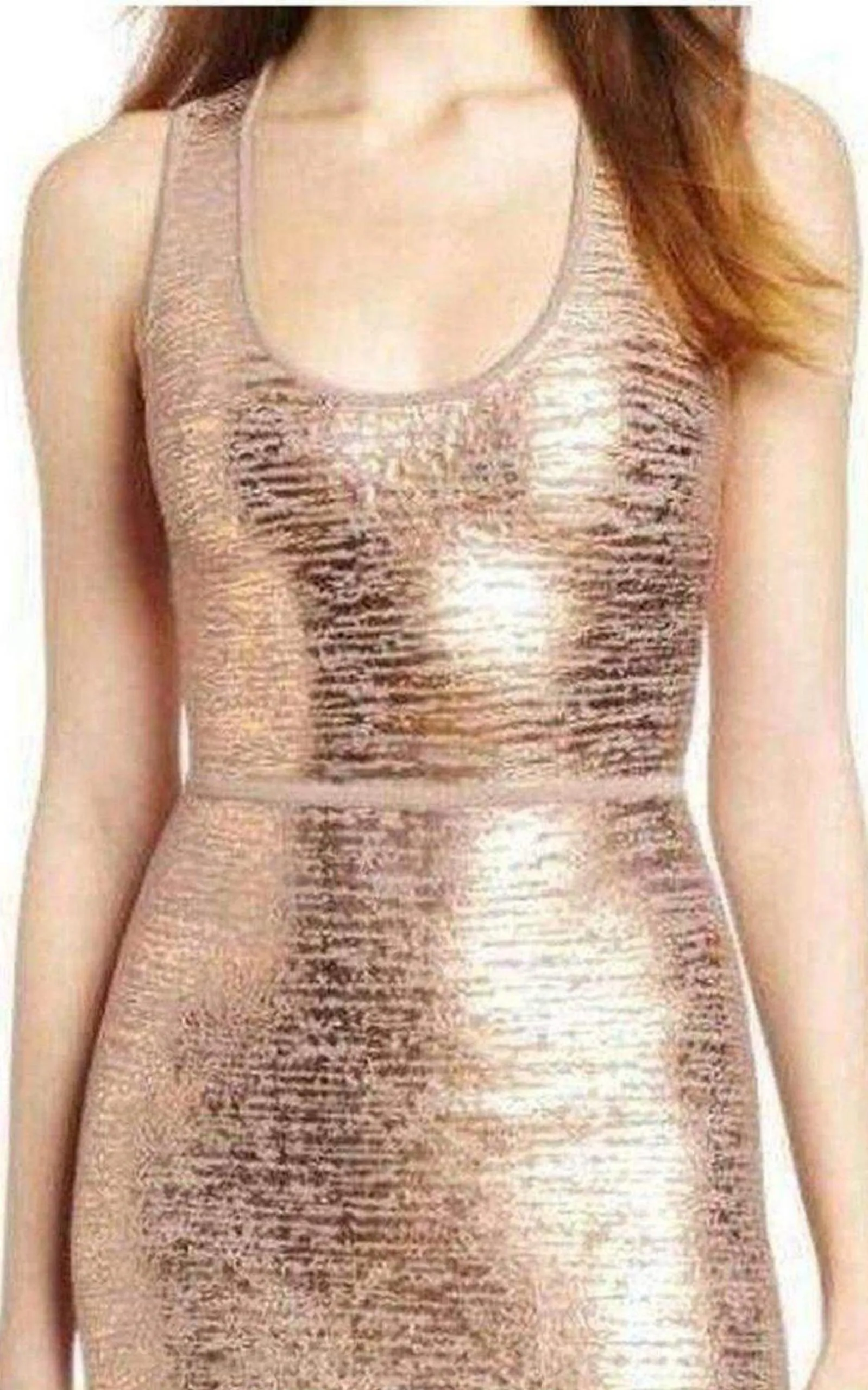 Gisela Criss Cross Foil Print Bodycon Dress sold by Runaway Catalog product image thumbnail 2