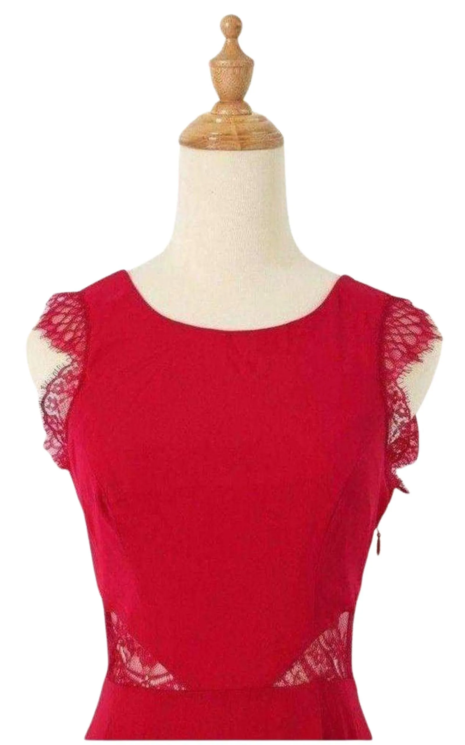 Karey Maxi Lace Detail Turkish Pink Dress sold by Runaway Catalog product image thumbnail 4