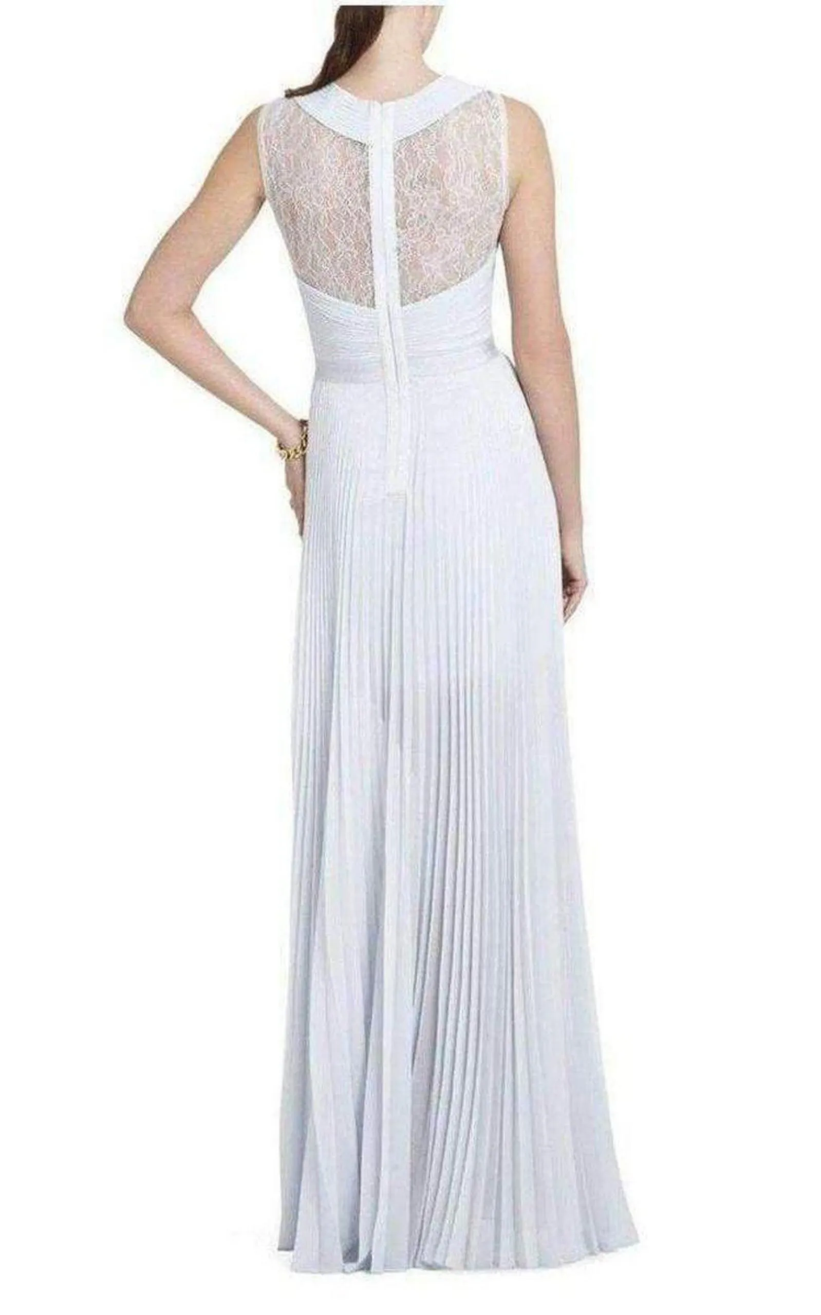 Caia Crystal Blue Chiffon Pleated Dress sold by Runaway Catalog product image thumbnail 3