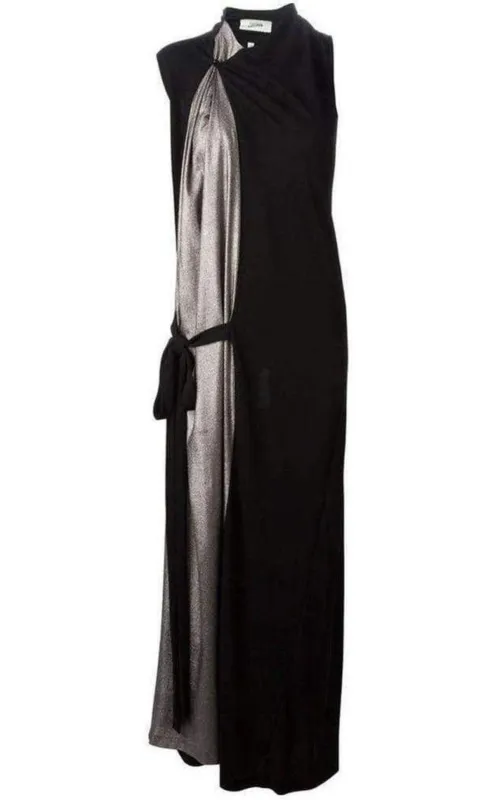 Black Metallic Maxi Dress sold by Runaway Catalog