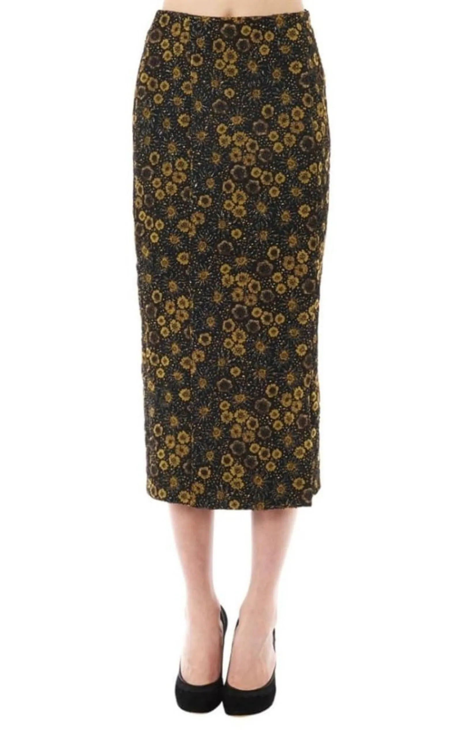 Floral Jacquard Pencil Skirt sold by Runaway Catalog product image thumbnail 3