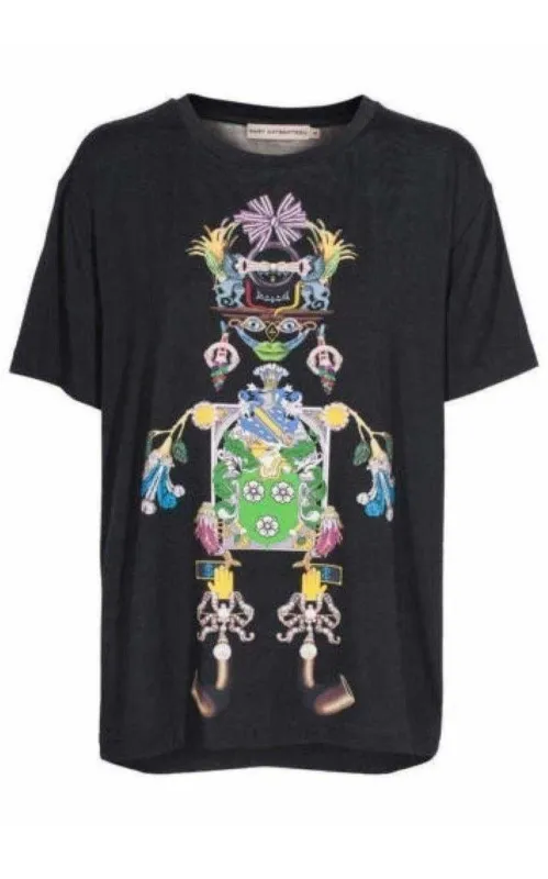 Tikki Man Printed Modal Jersey T-Shirt made by MARY KATRANTZOU