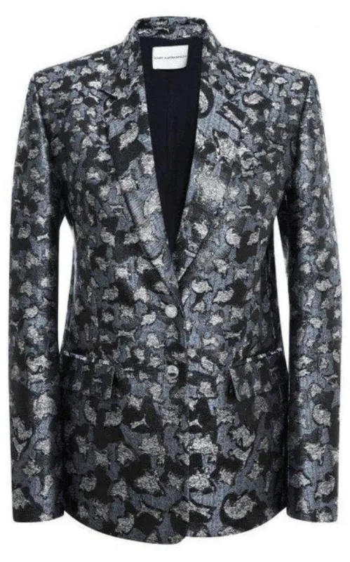 Jacquard Lame Silk Blend Blazer sold by Runaway Catalog