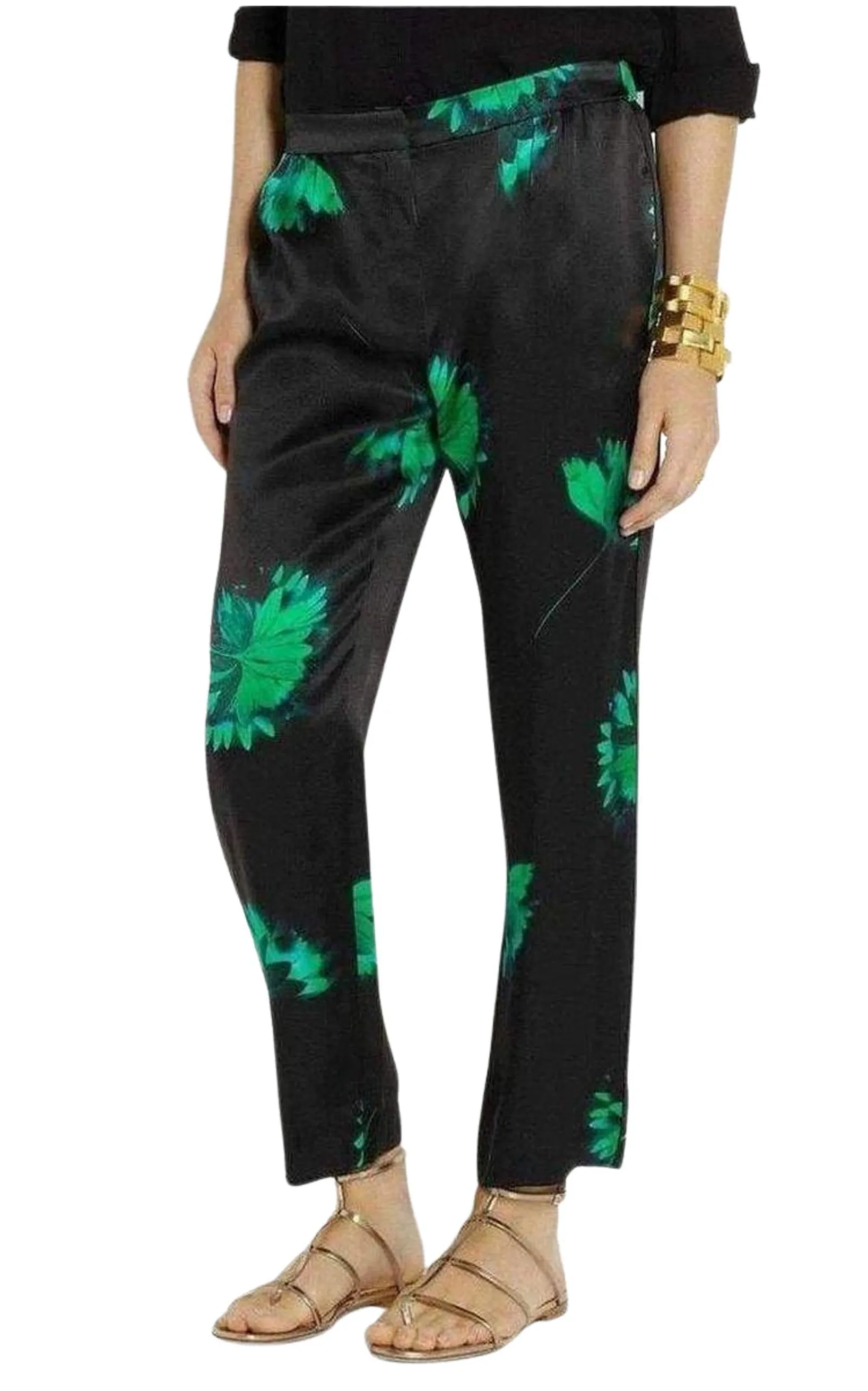 Floral Printed Silk Trousers sold by Runaway Catalog product image thumbnail 3