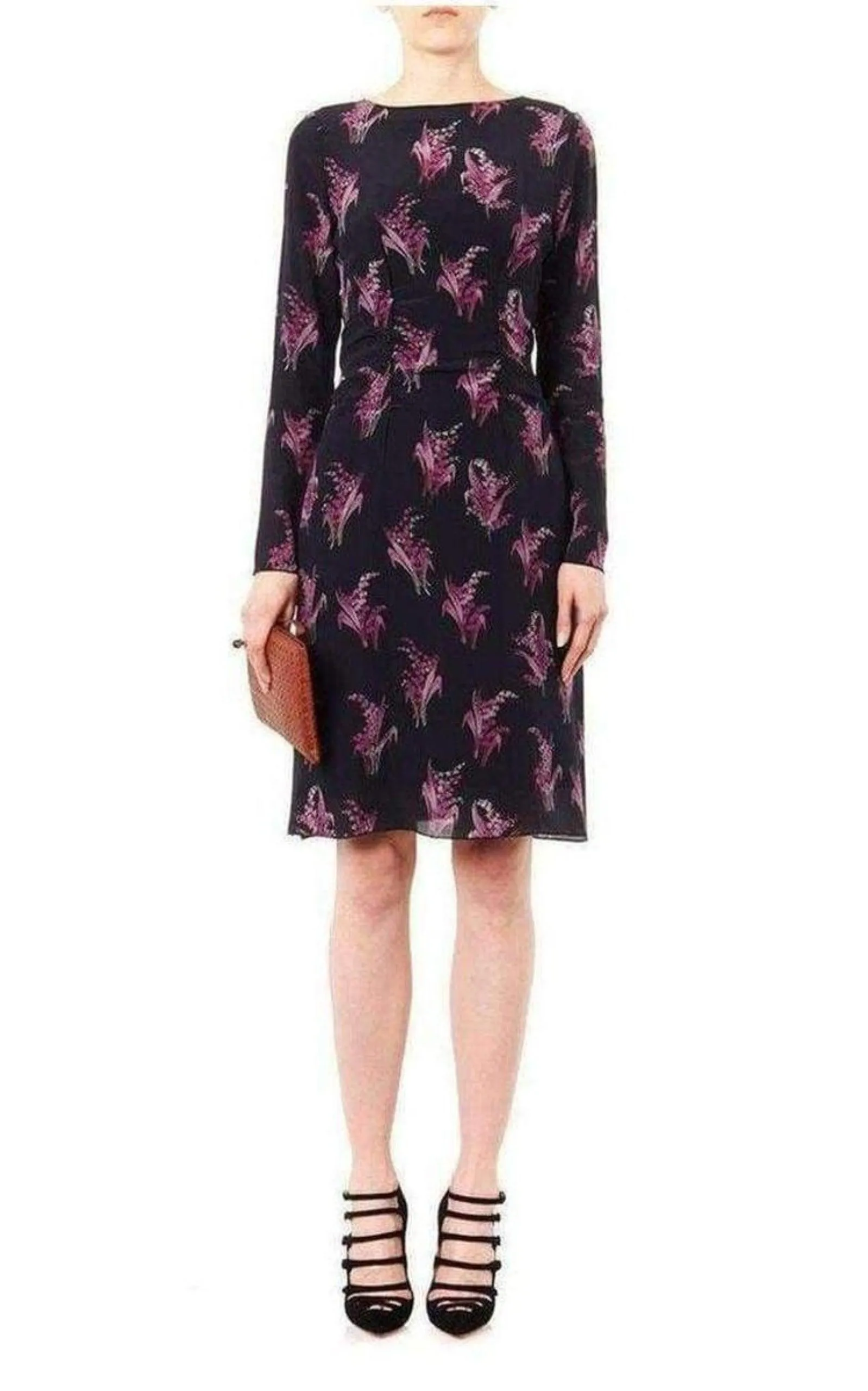 Floral Print Silk Dress sold by Runaway Catalog product image thumbnail 2