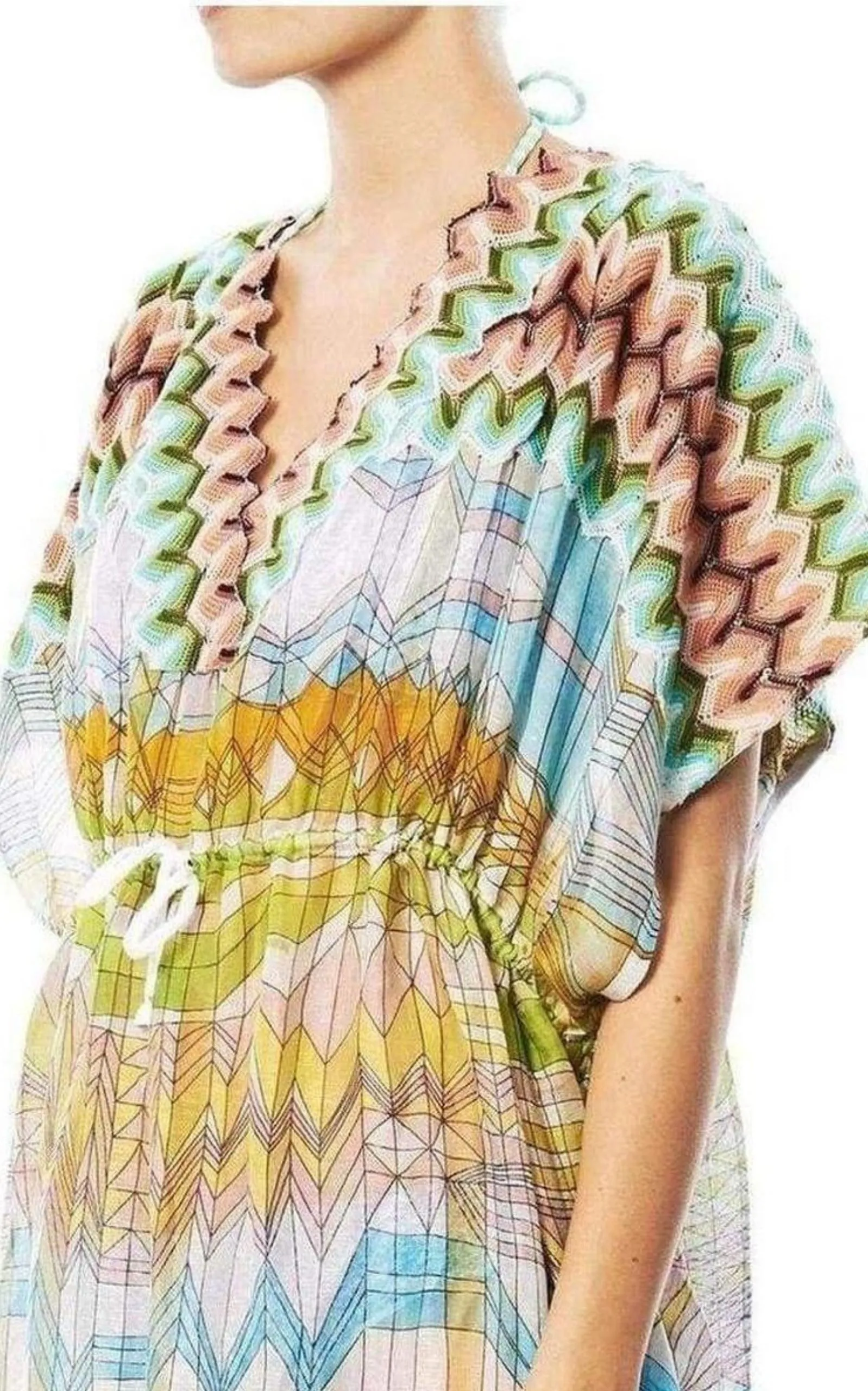 Knitwear Stampa Geometric Print Kaftan sold by Runaway Catalog product image thumbnail 4