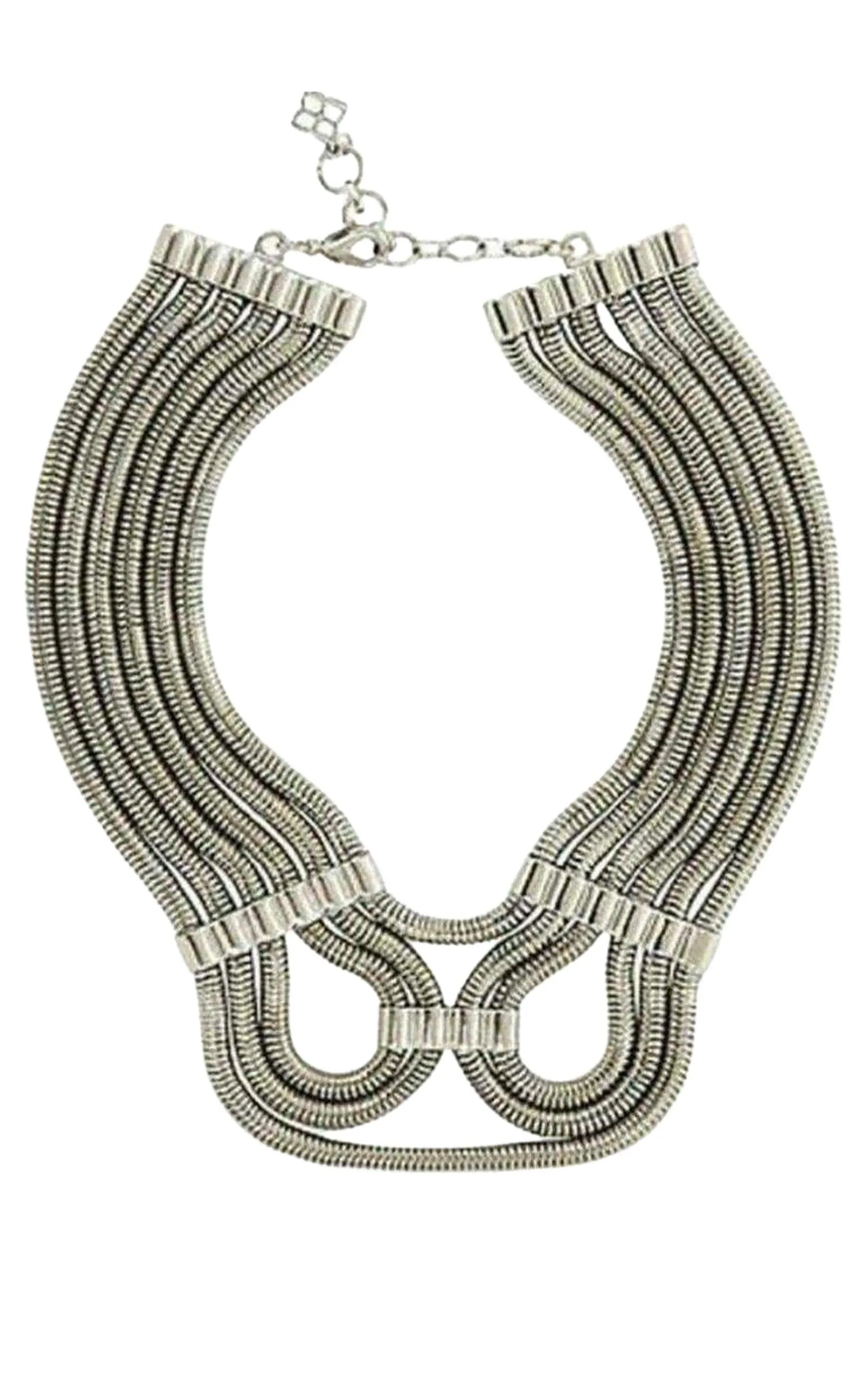 Silver Statement Futura Snake chain Necklace sold by Runaway Catalog