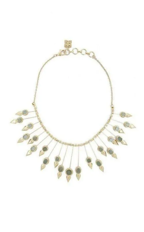 Natural Stone Sunburst Necklace sold by Runaway Catalog