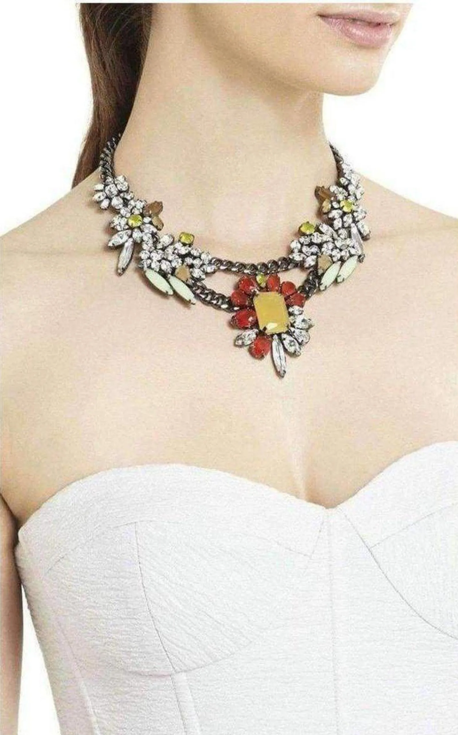 Floral Stone Necklace sold by Runaway Catalog product image thumbnail 2