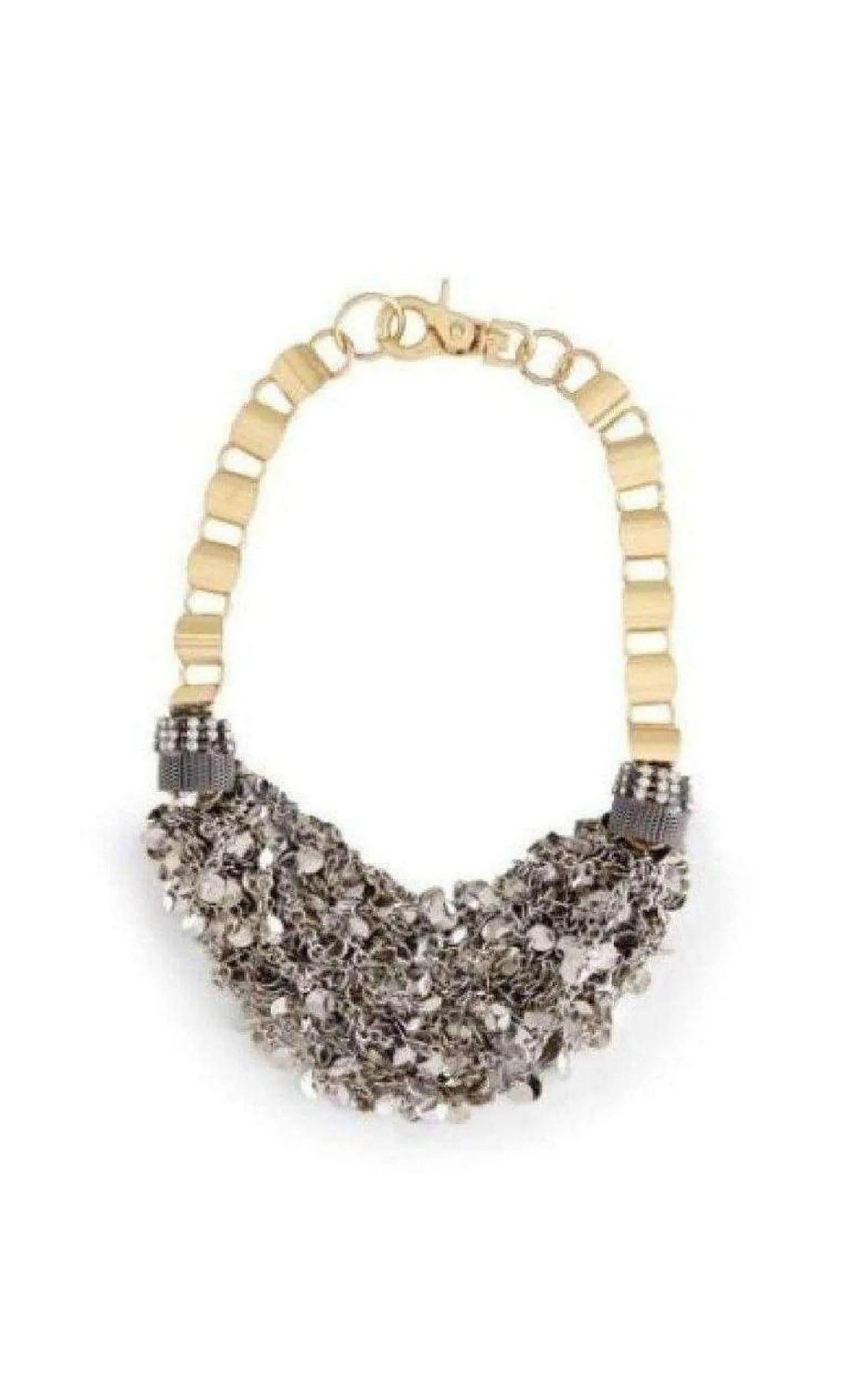 Inspired Gold Silver Mesh Necklace sold by Runaway Catalog