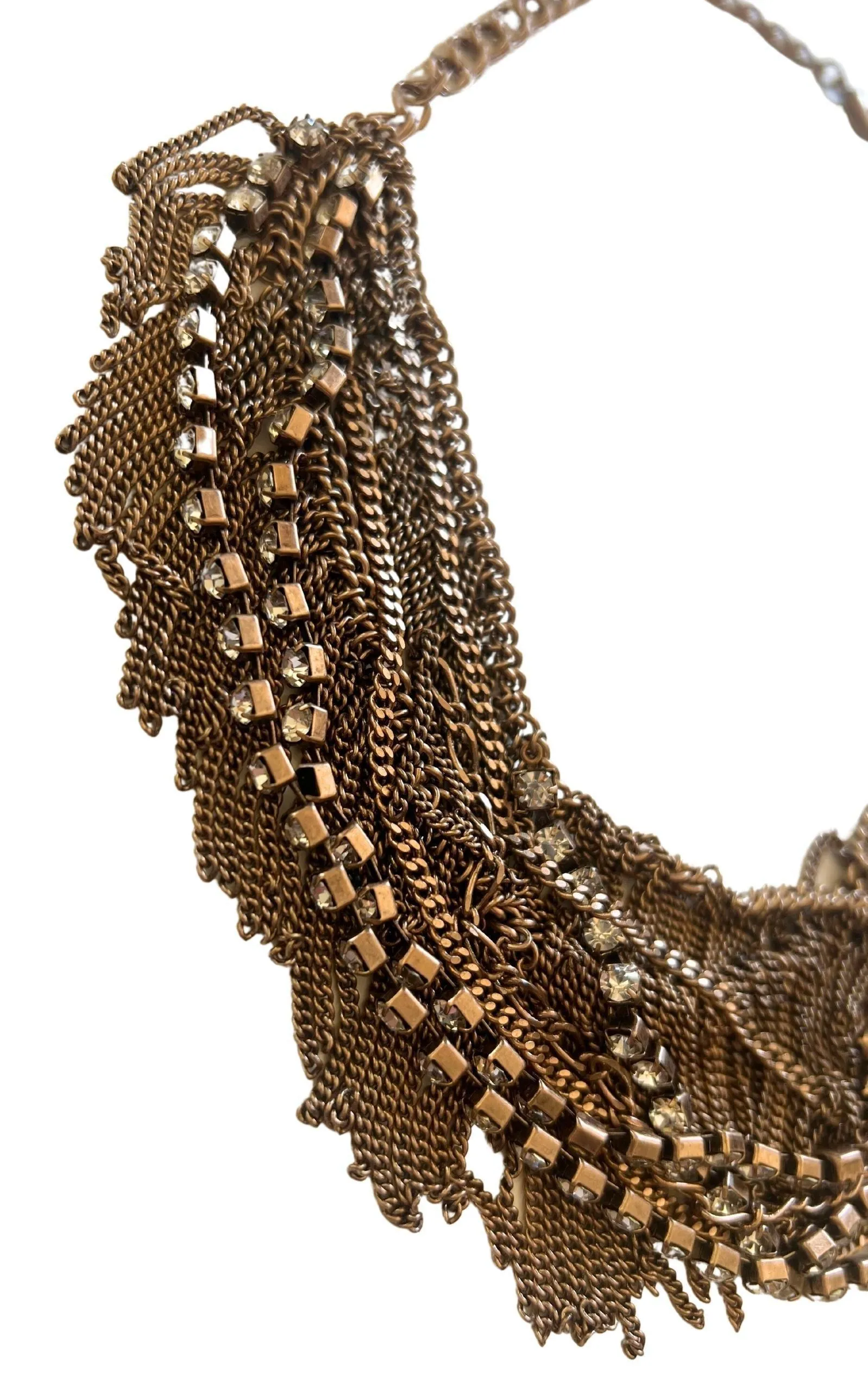 Rhinestone Fringe Necklace sold by Runaway Catalog product image thumbnail 2