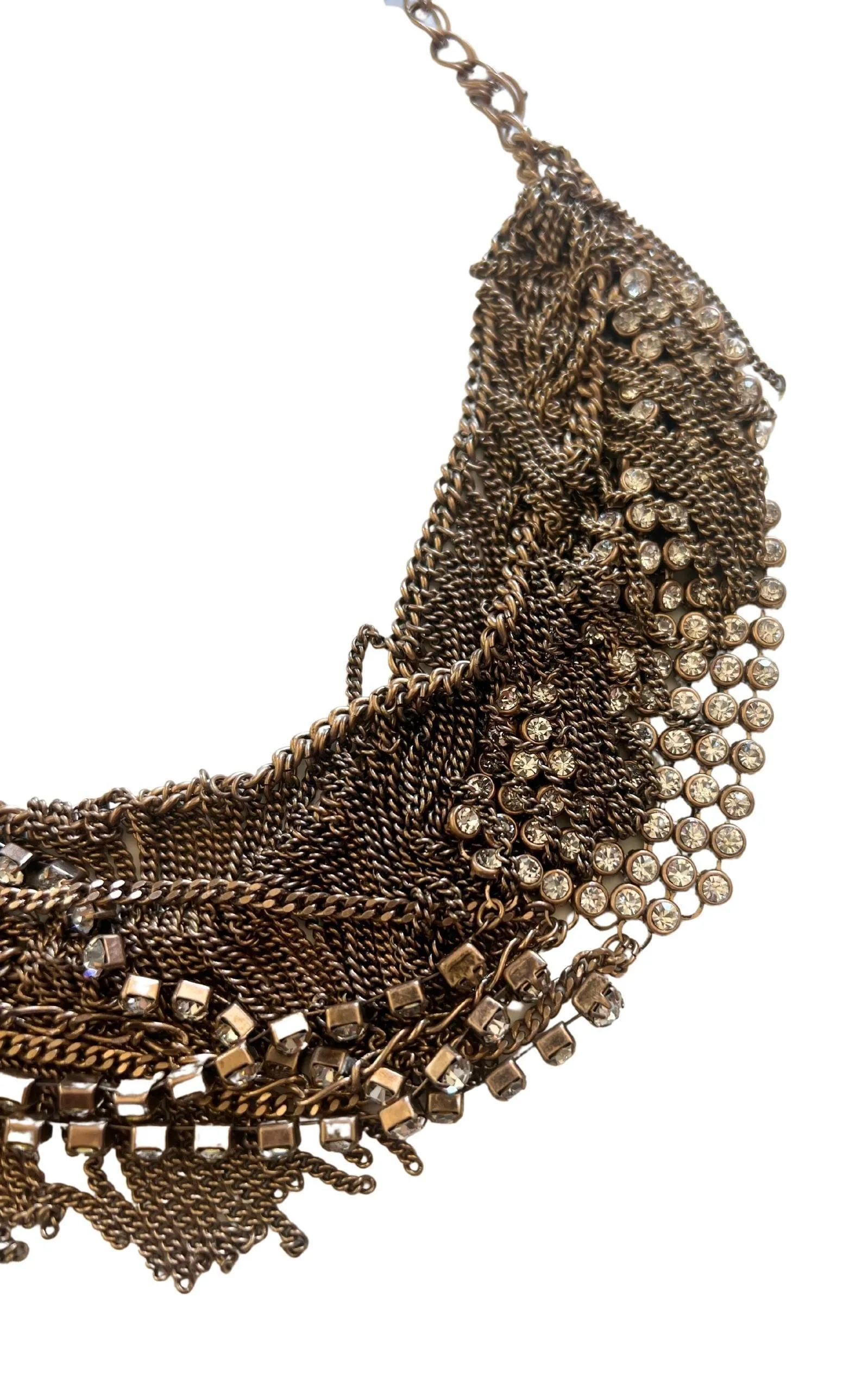 Rhinestone Fringe Necklace sold by Runaway Catalog product image thumbnail 3