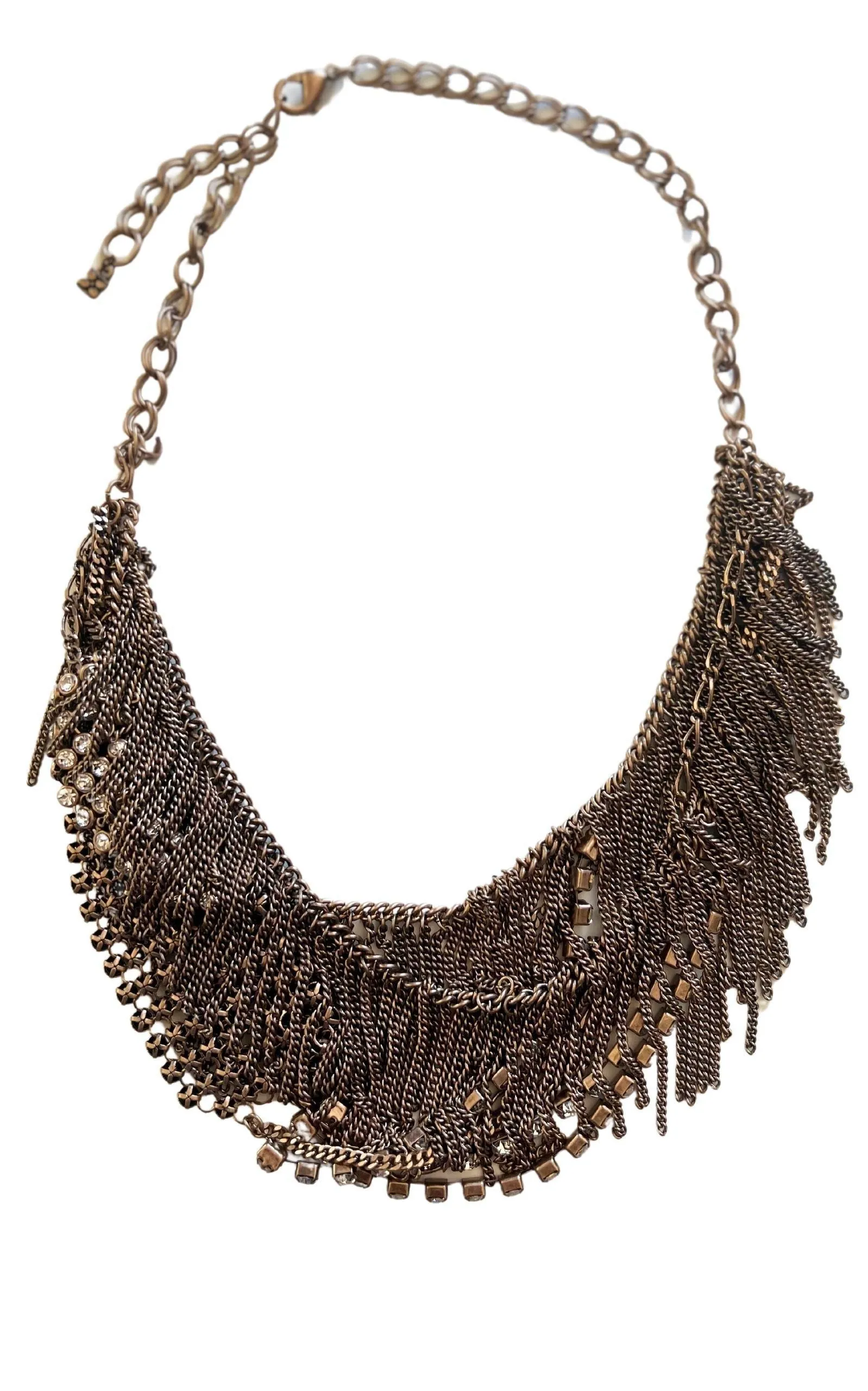 Rhinestone Fringe Necklace sold by Runaway Catalog product image thumbnail 4