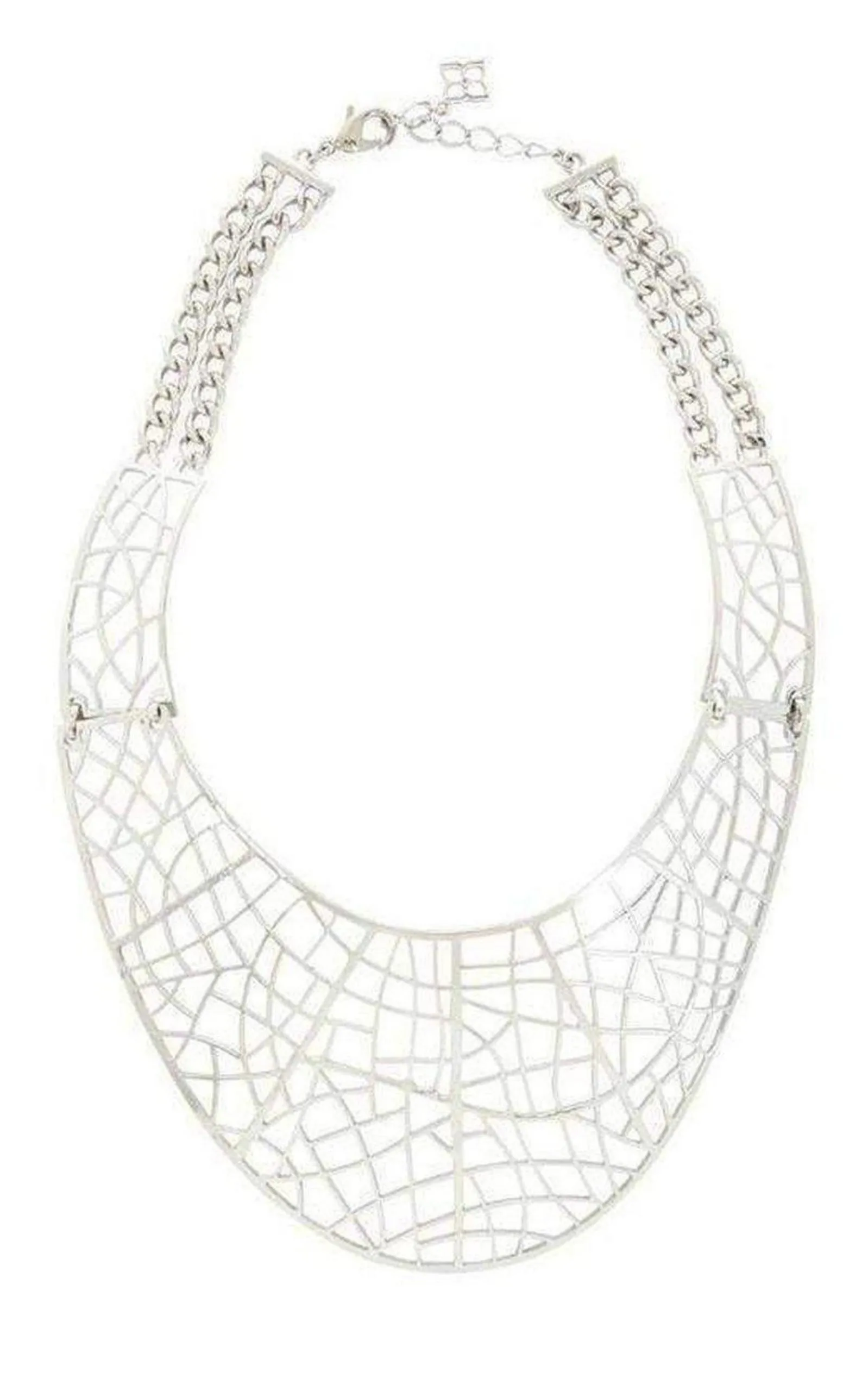Silver Filigree Plate Necklace sold by Runaway Catalog