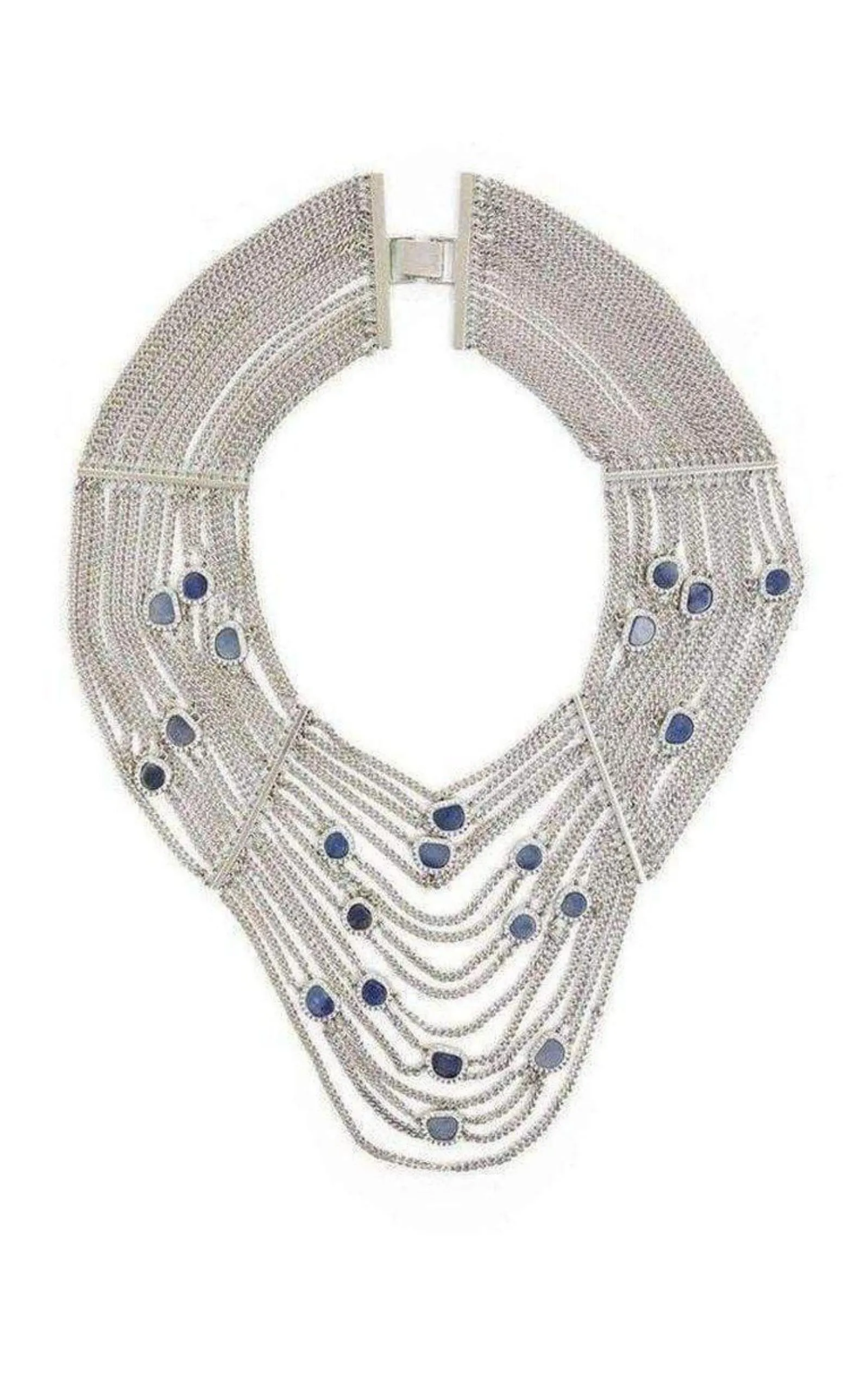 Natural Stone Draped Chain Necklace sold by Runaway Catalog