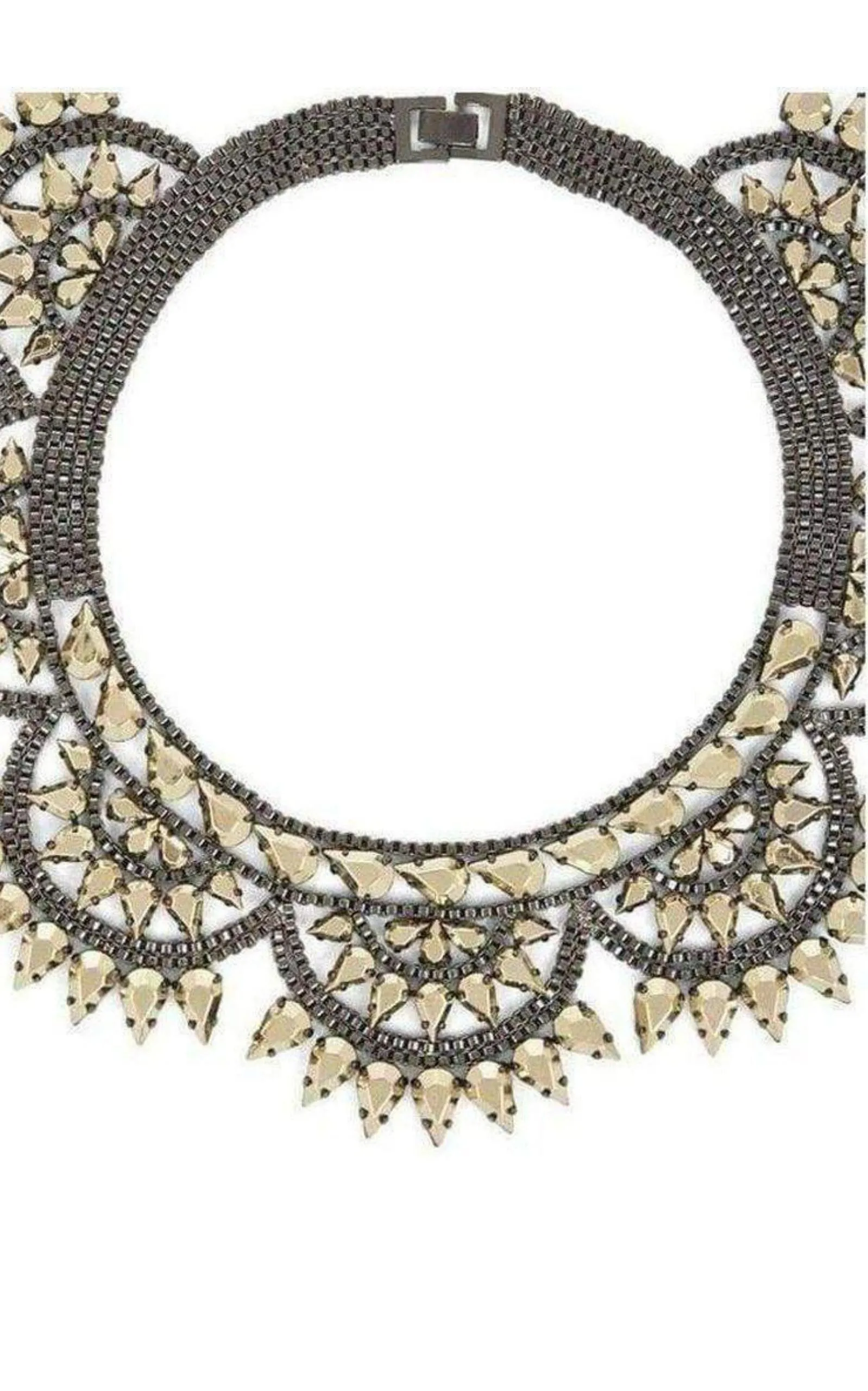 Metal-Spike Bib Necklace sold by Runaway Catalog product image thumbnail 2