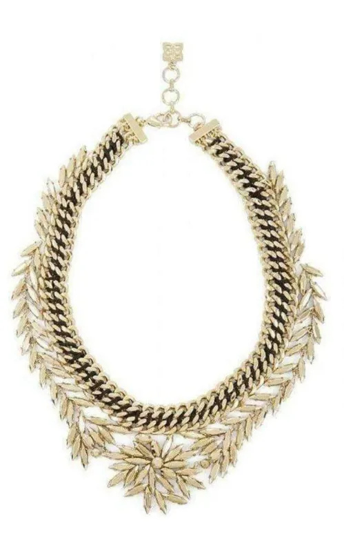 Gold Woven Leaf Necklace sold by Runaway Catalog