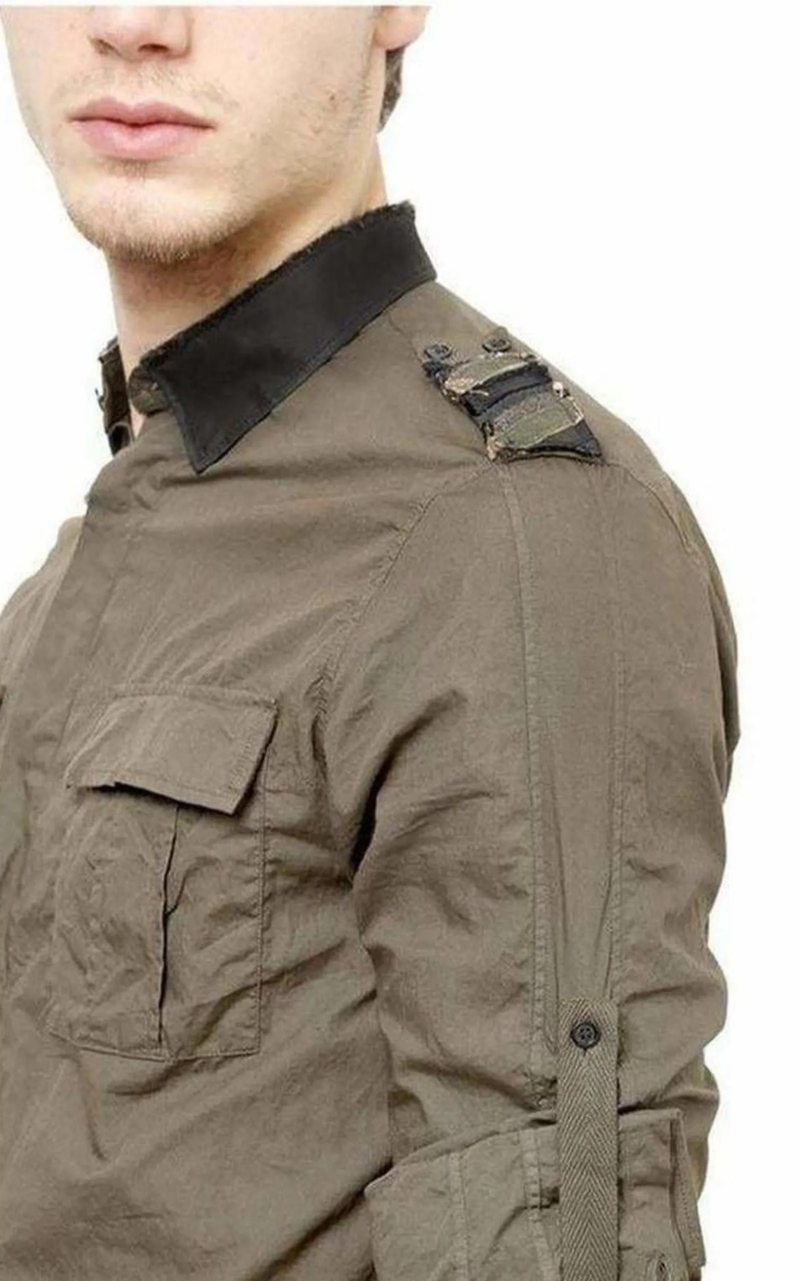 Military Khaki Shirt Style sold by Runaway Catalog product image thumbnail 5