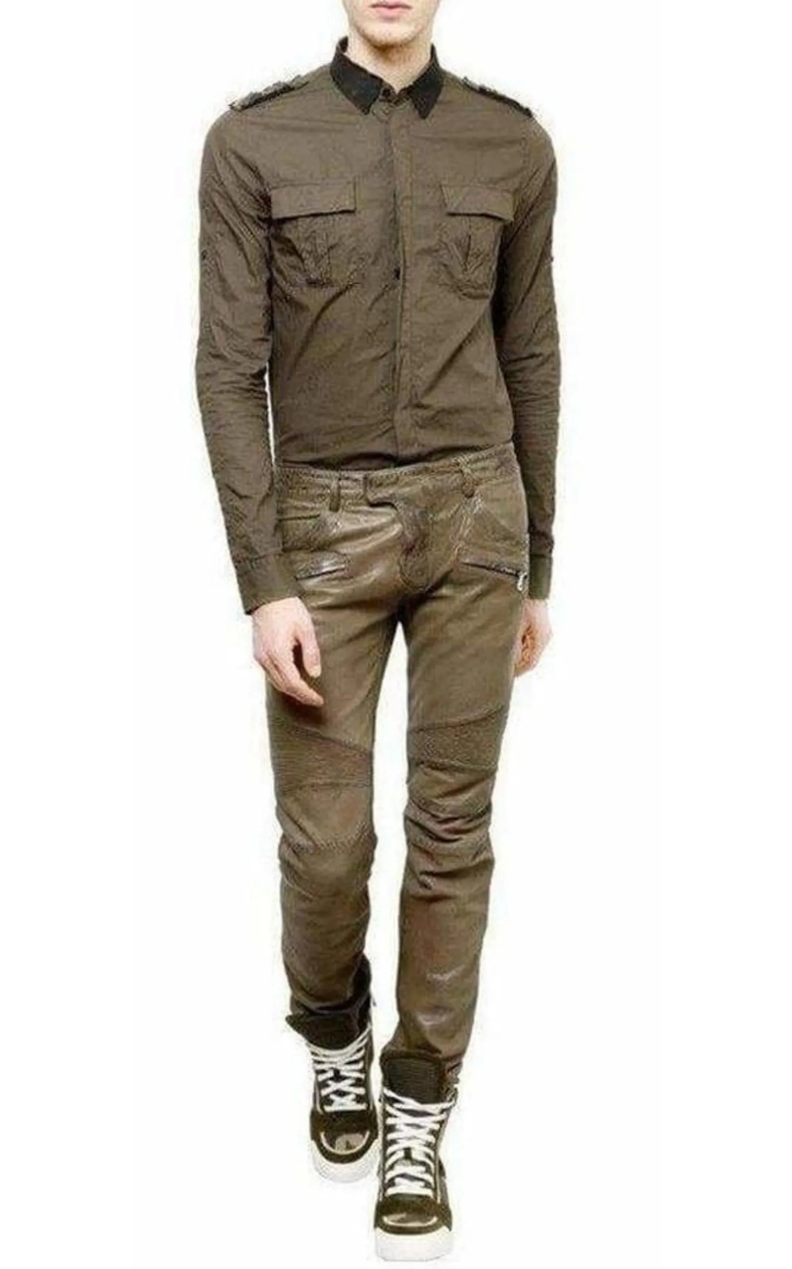 Military Khaki Shirt Style sold by Runaway Catalog product image thumbnail 2