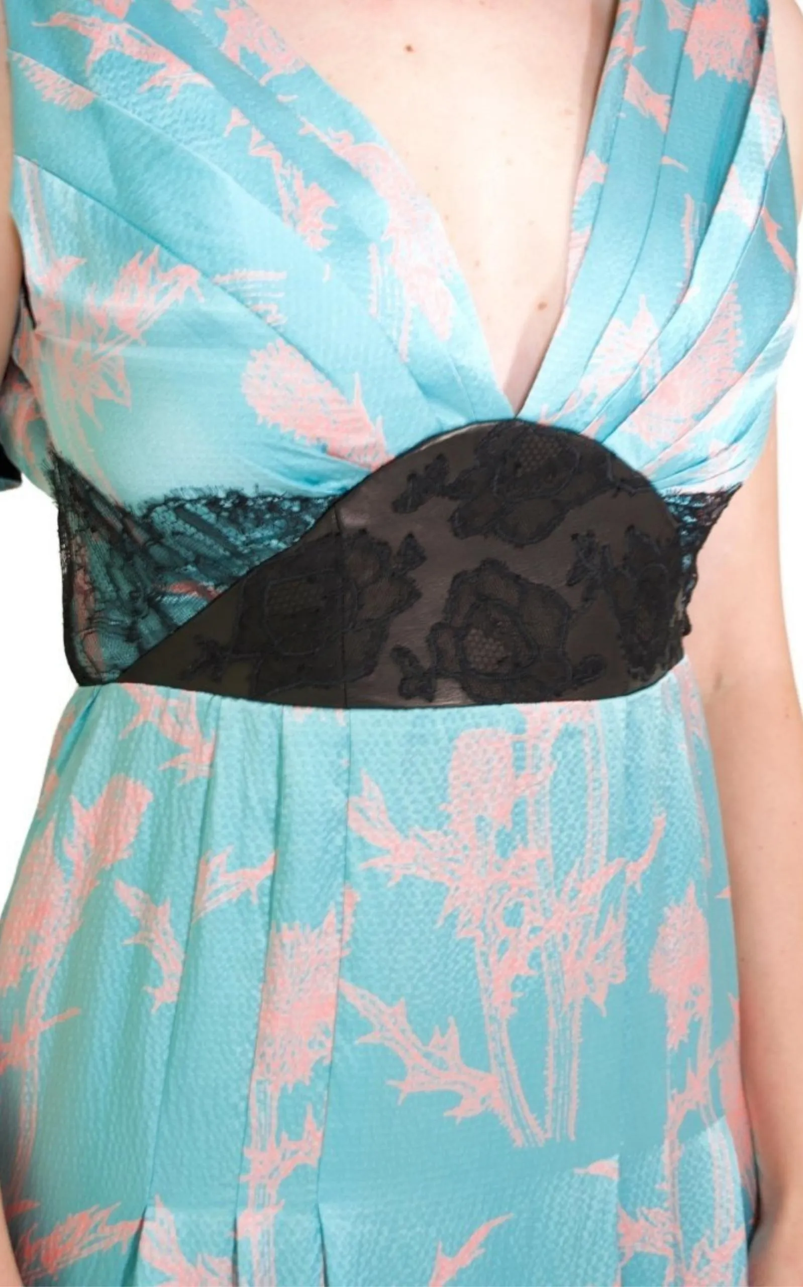 Azur Blue Coral Silk Gown sold by Runaway Catalog product image thumbnail 5