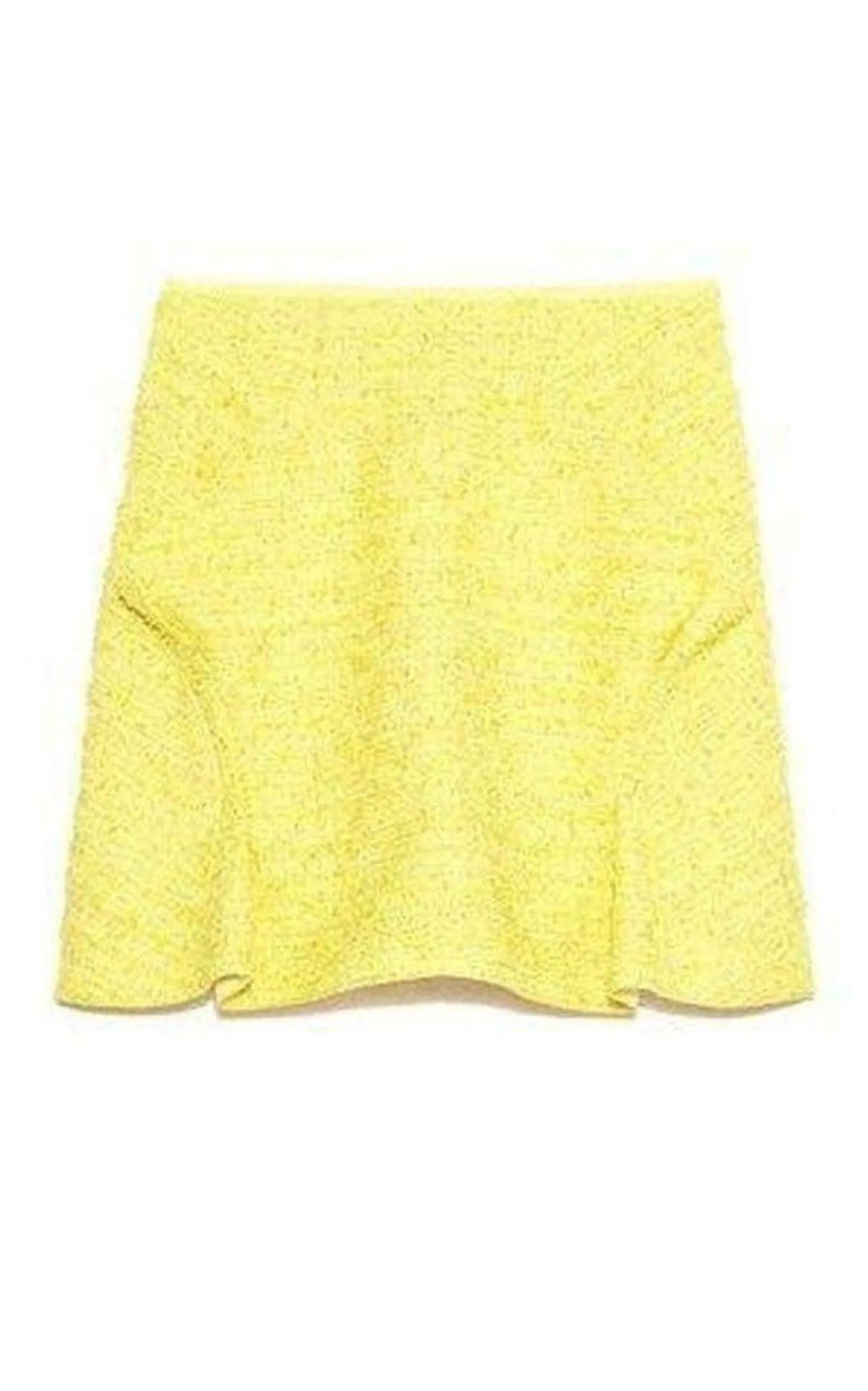 Yellow Tweed Mini Skirt sold by Runaway Catalog
