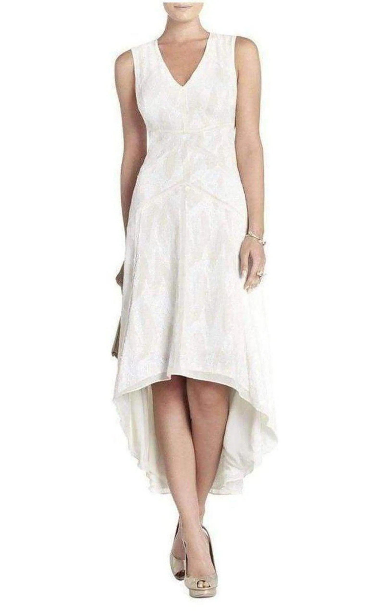 Salma All Over Sequin Deep V-neck Dress WJB6W112-1O6 sold by Runaway Catalog