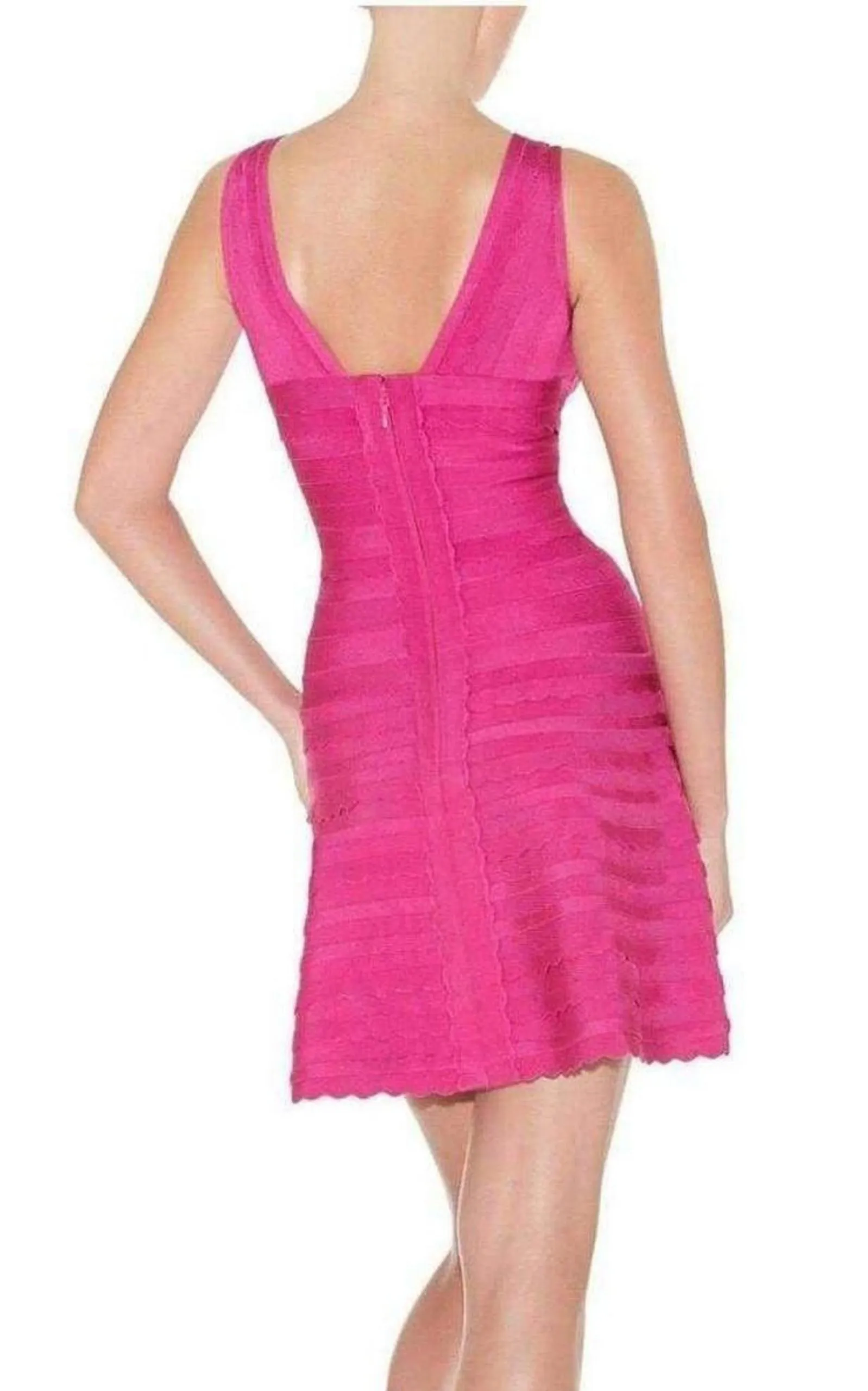 Nikayla Scalloped Edge Caprice Pink Dress sold by Runaway Catalog product image thumbnail 2