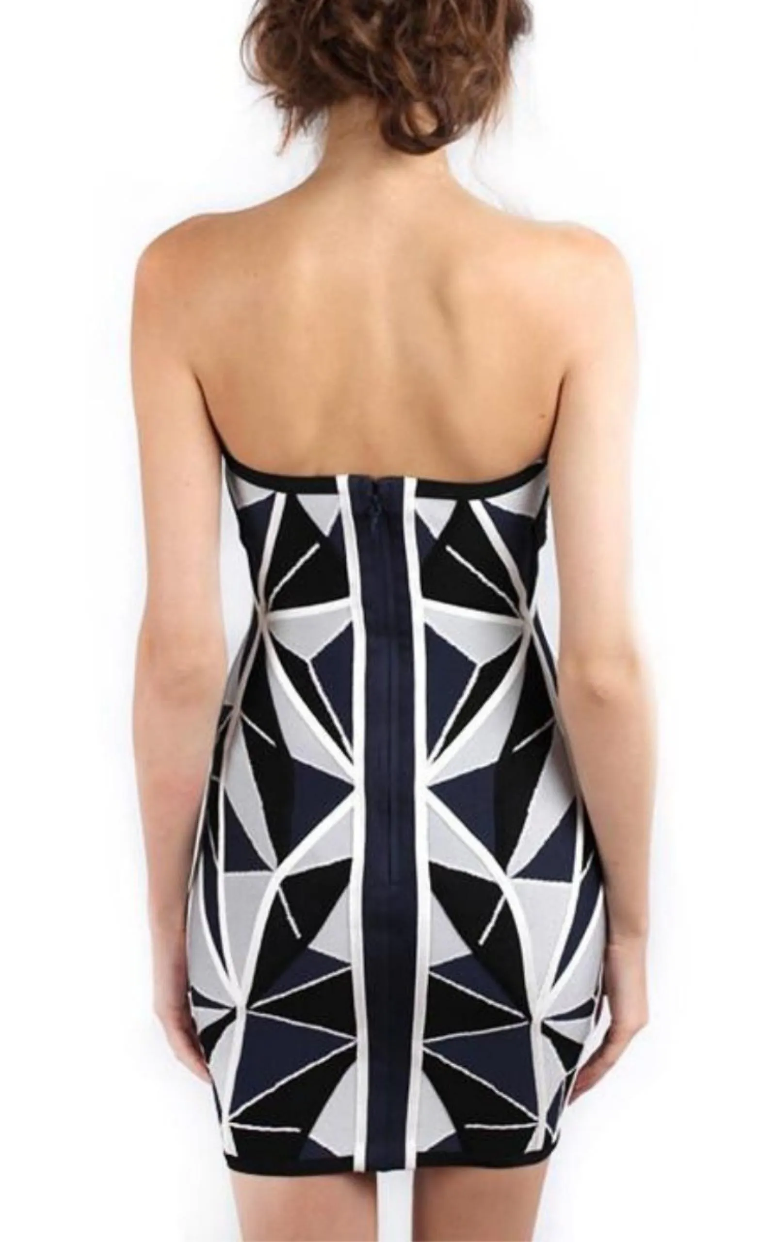 Jamari Geometric Patchwork Jacquard Dress sold by Runaway Catalog product image thumbnail 4