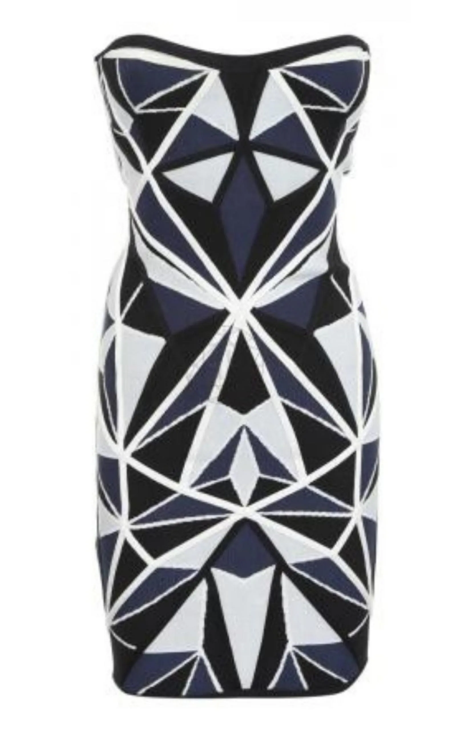 Jamari Geometric Patchwork Jacquard Dress sold by Runaway Catalog