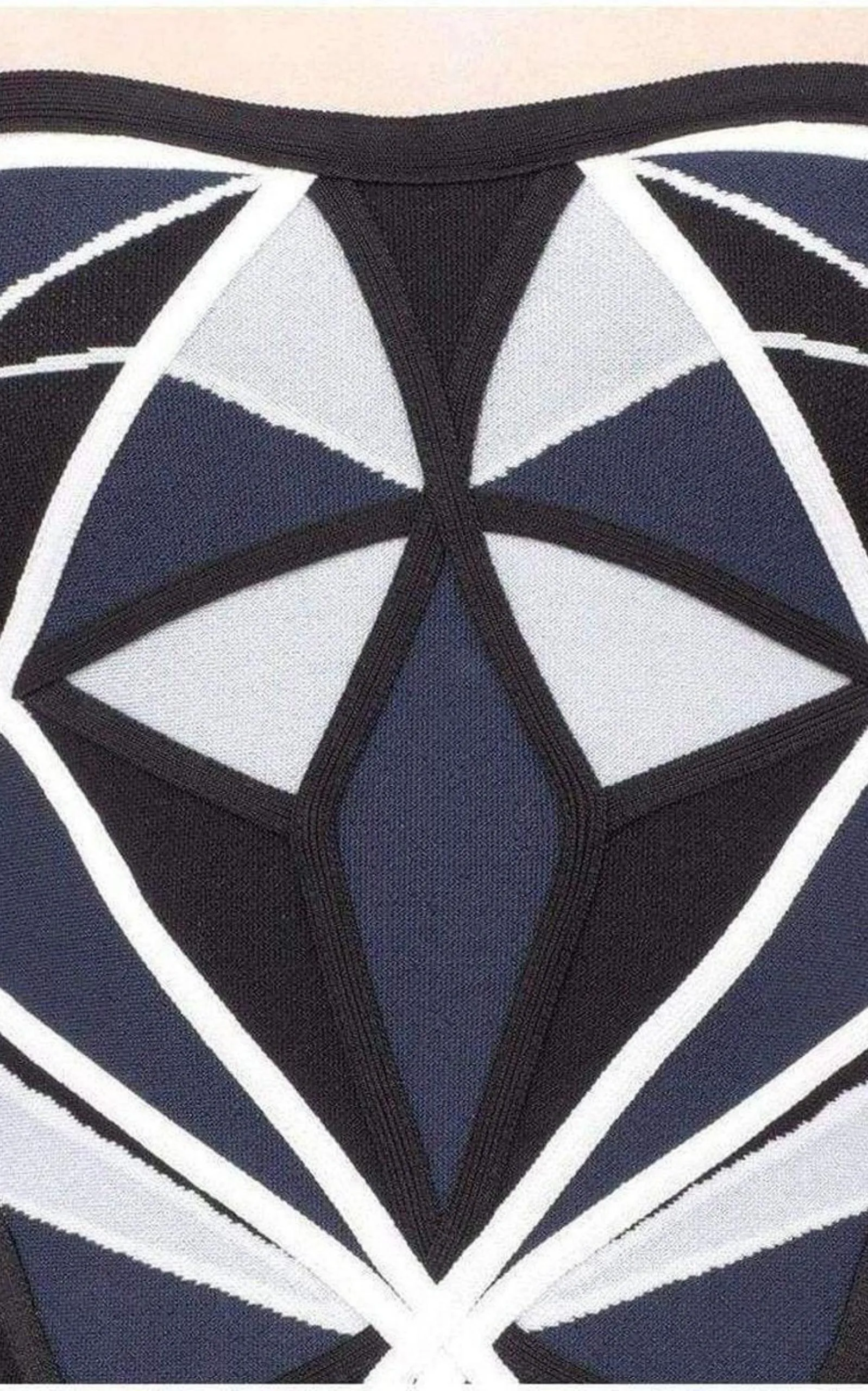 Jamari Geometric Patchwork Jacquard Dress sold by Runaway Catalog product image thumbnail 5