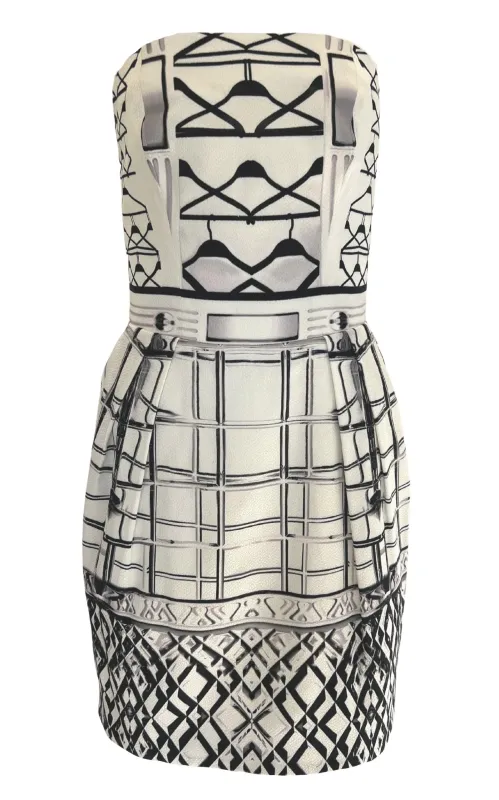 Starbright Bustier Jacquard Dress made by MARY KATRANTZOU