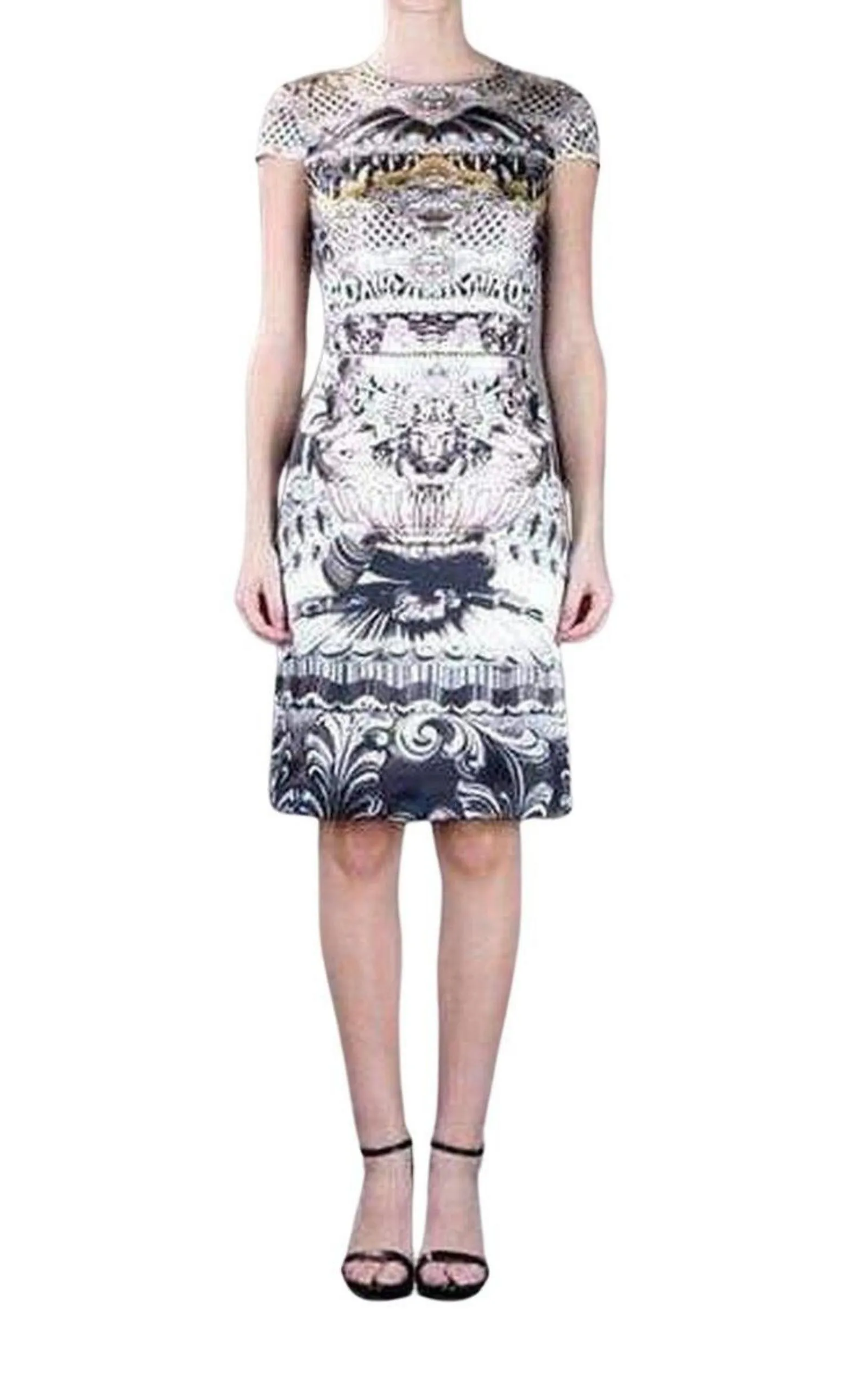 Ebony Scroll Print Silk Dress sold by Runaway Catalog product image thumbnail 2