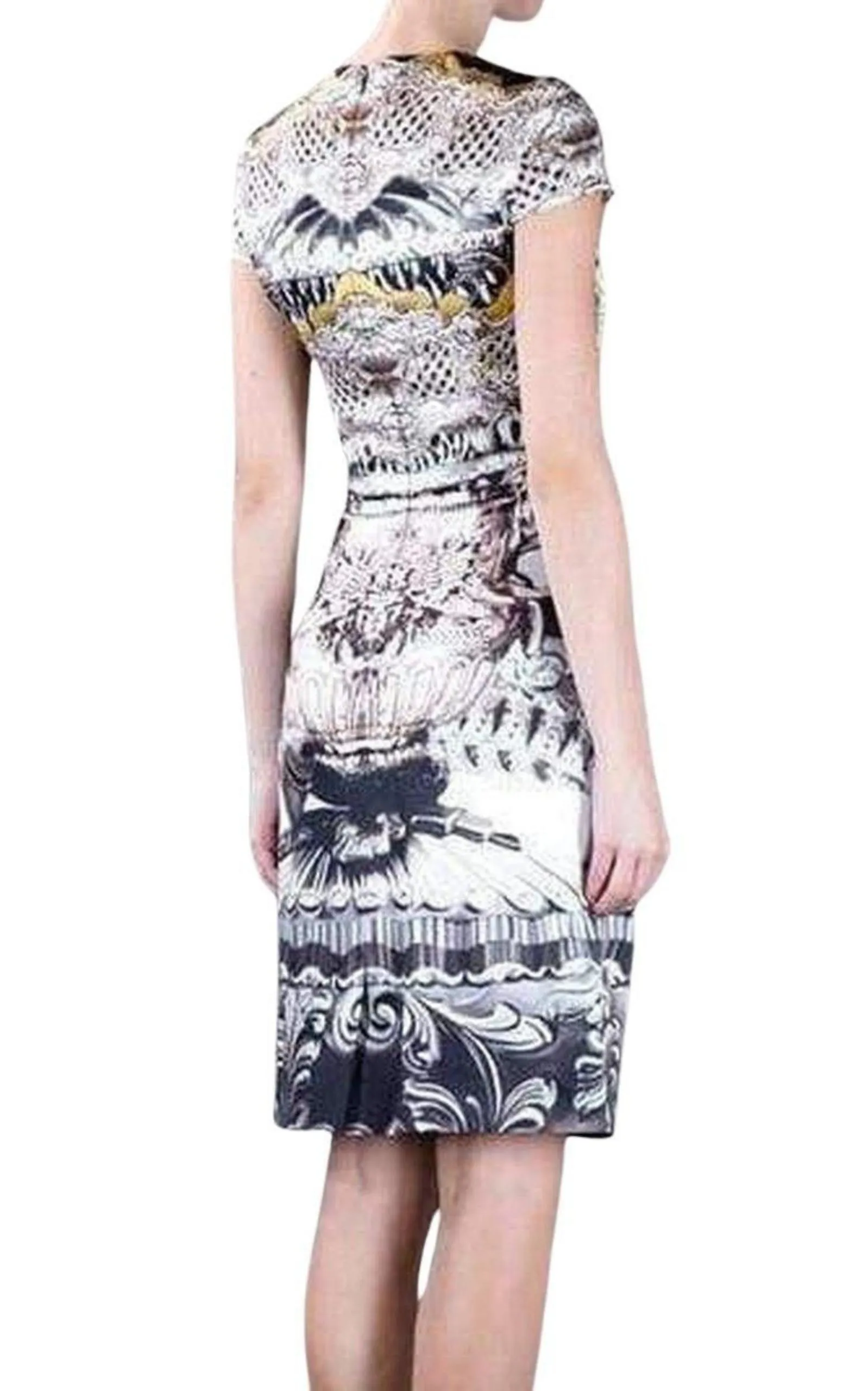 Ebony Scroll Print Silk Dress sold by Runaway Catalog product image thumbnail 4