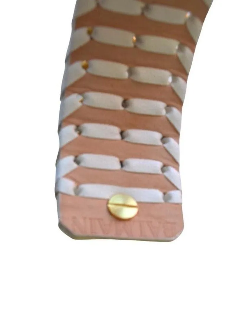Greta White Napa Leather Bracelet sold by Runaway Catalog product image thumbnail 5