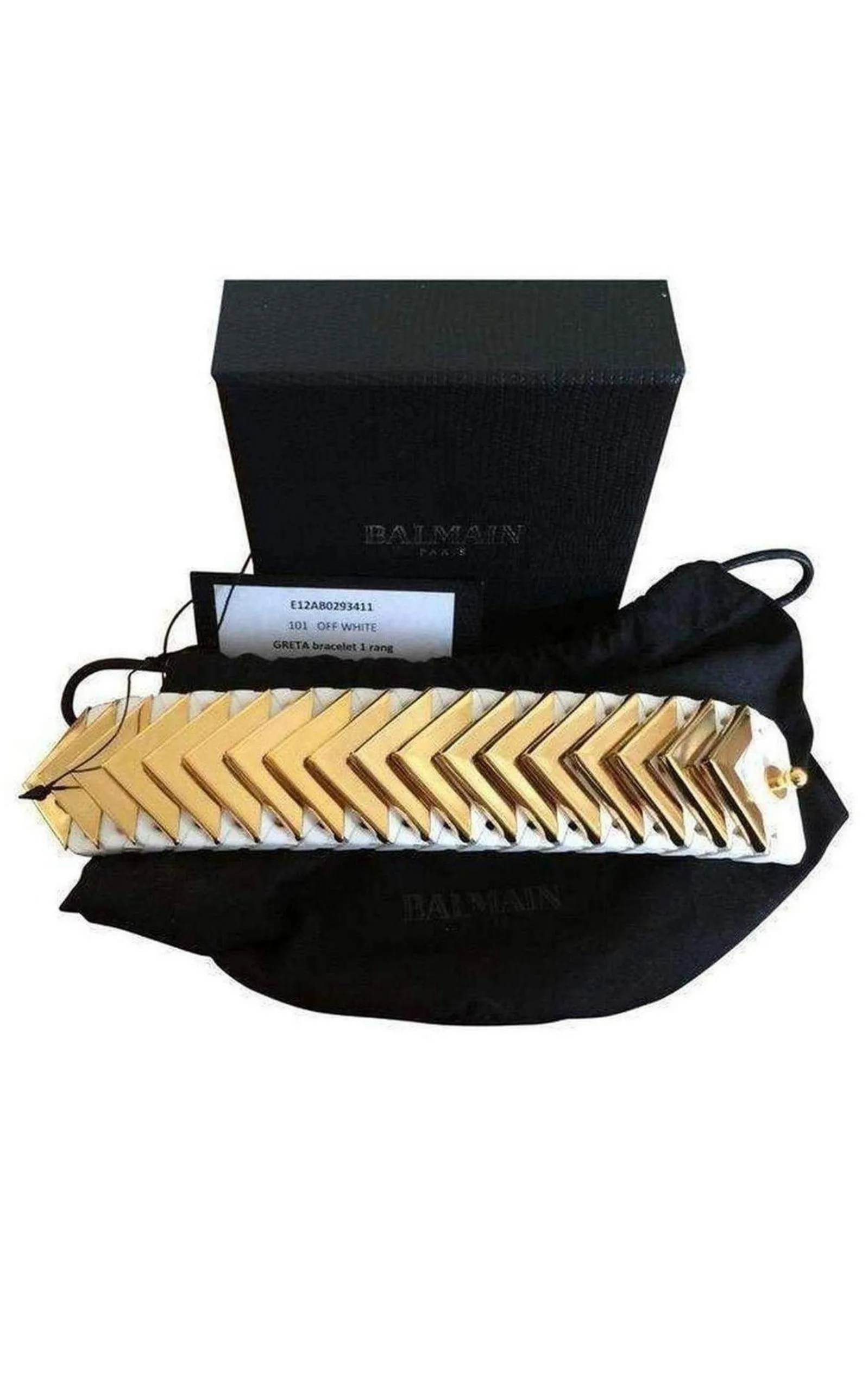 Greta White Napa Leather Bracelet sold by Runaway Catalog product image thumbnail 3