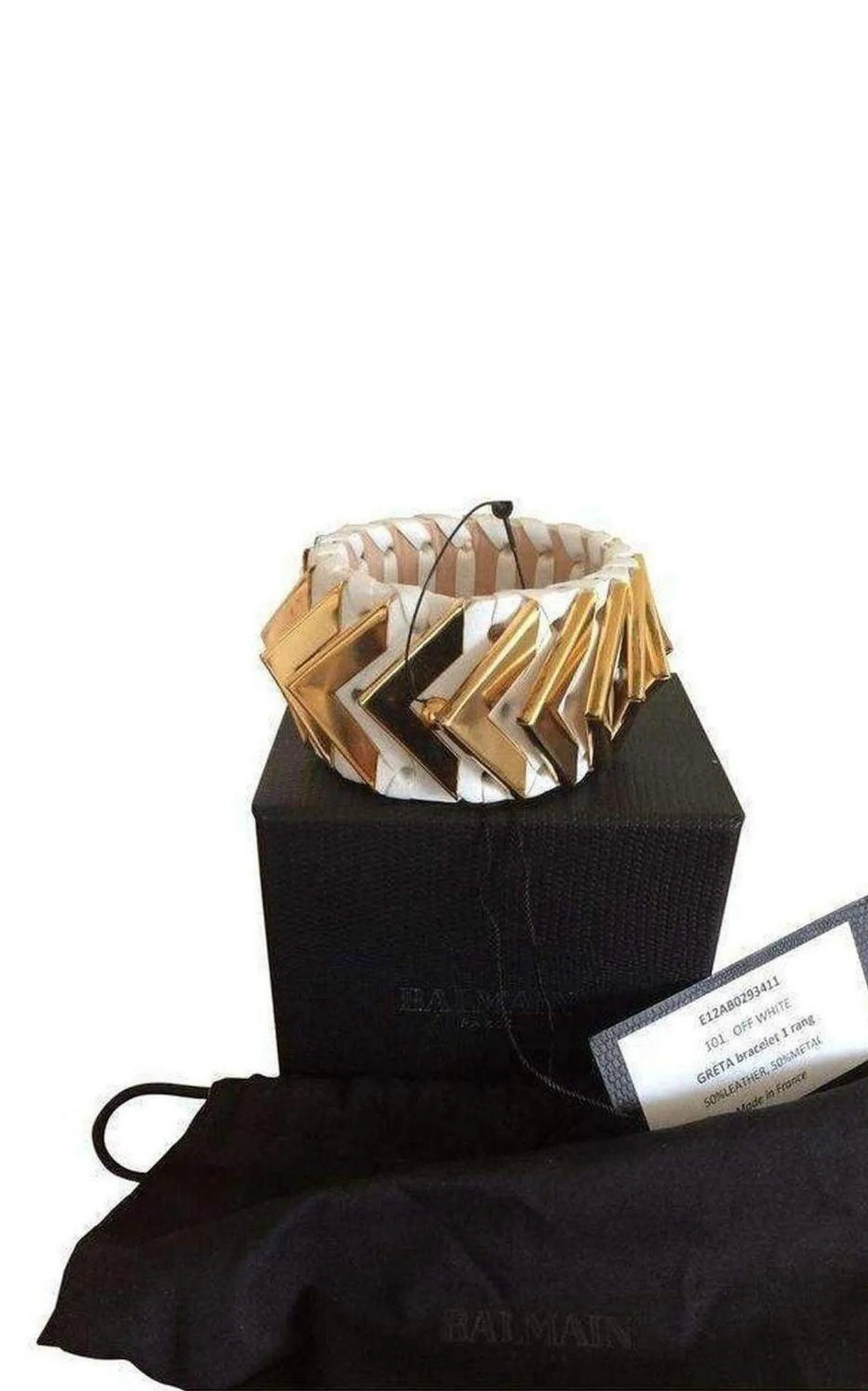 Greta White Napa Leather Bracelet sold by Runaway Catalog product image thumbnail 2