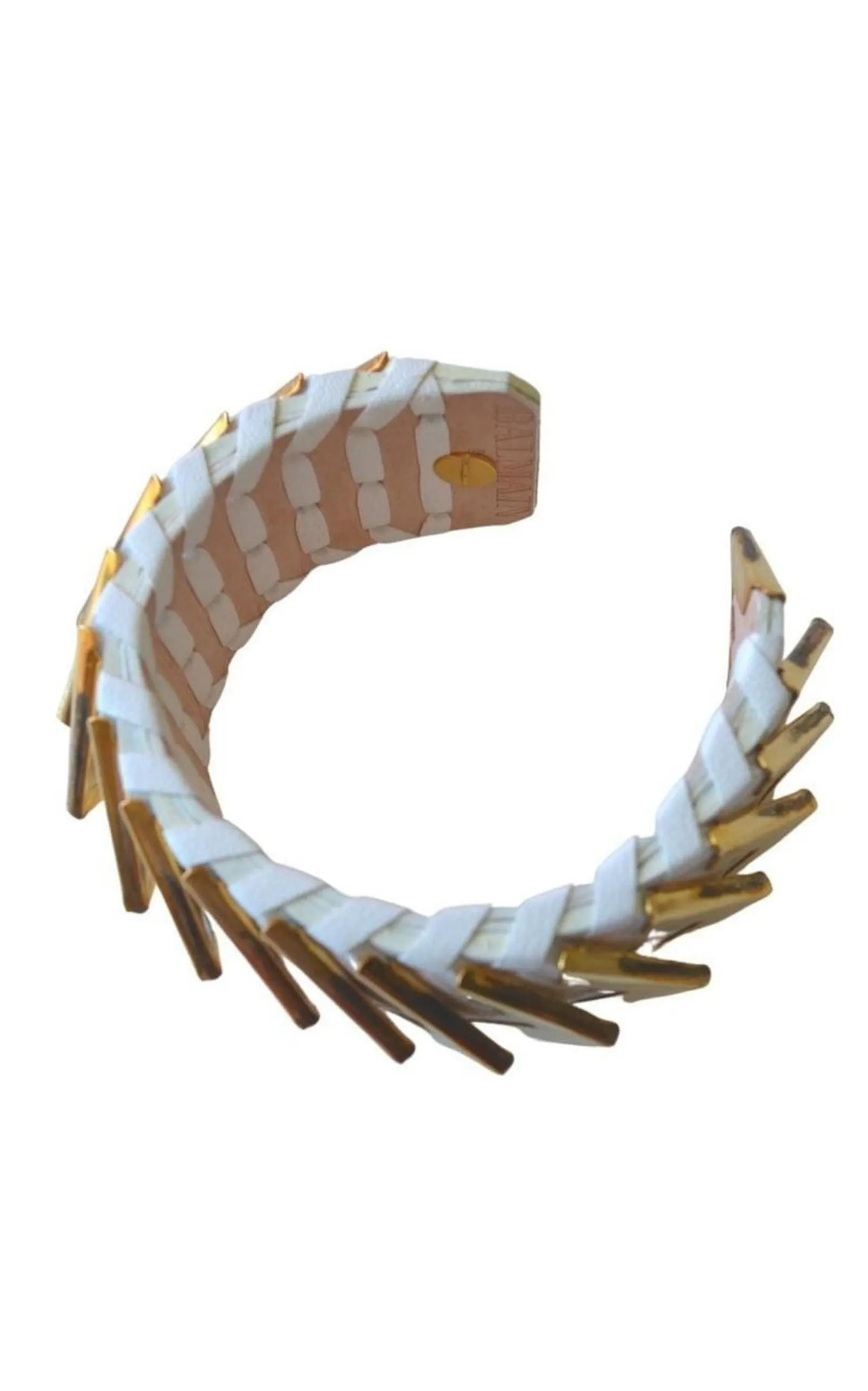 Greta White Napa Leather Bracelet sold by Runaway Catalog product image thumbnail 4