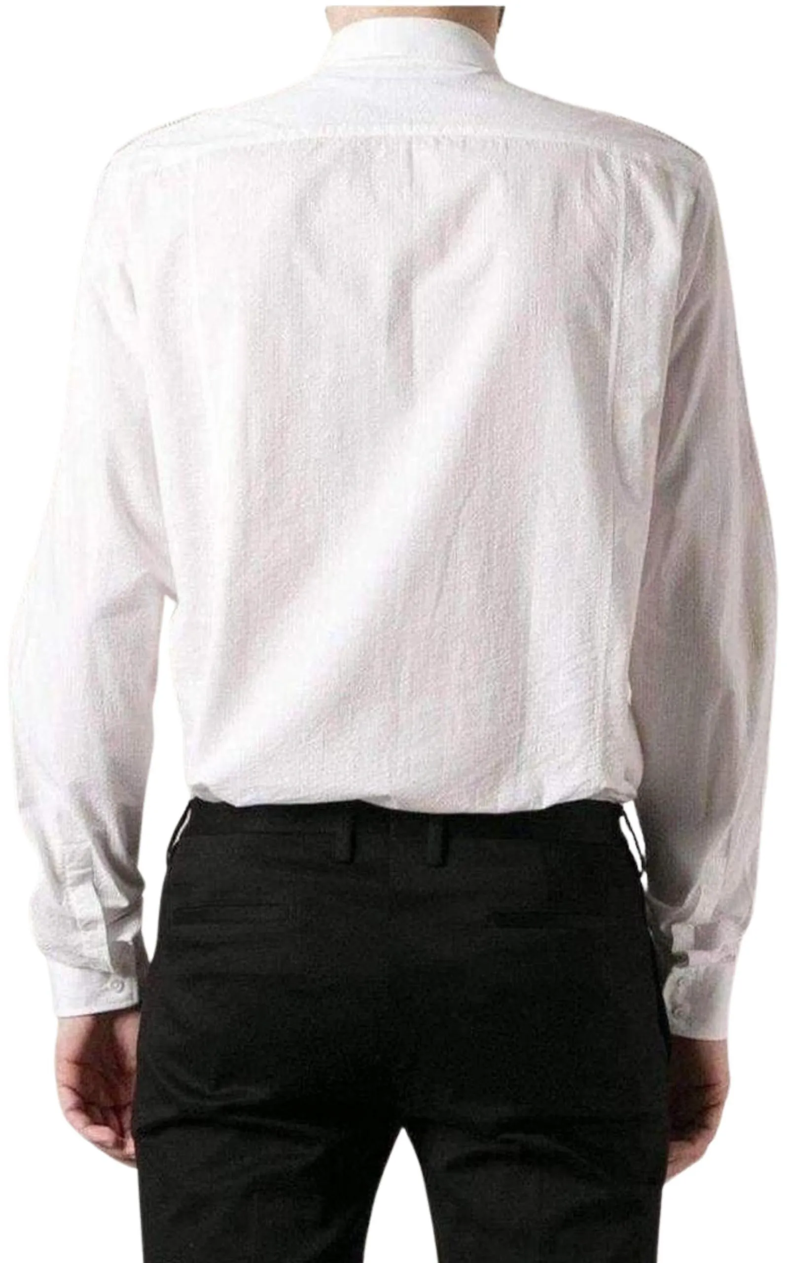 White Cotton Military Shirt sold by Runaway Catalog product image thumbnail 4