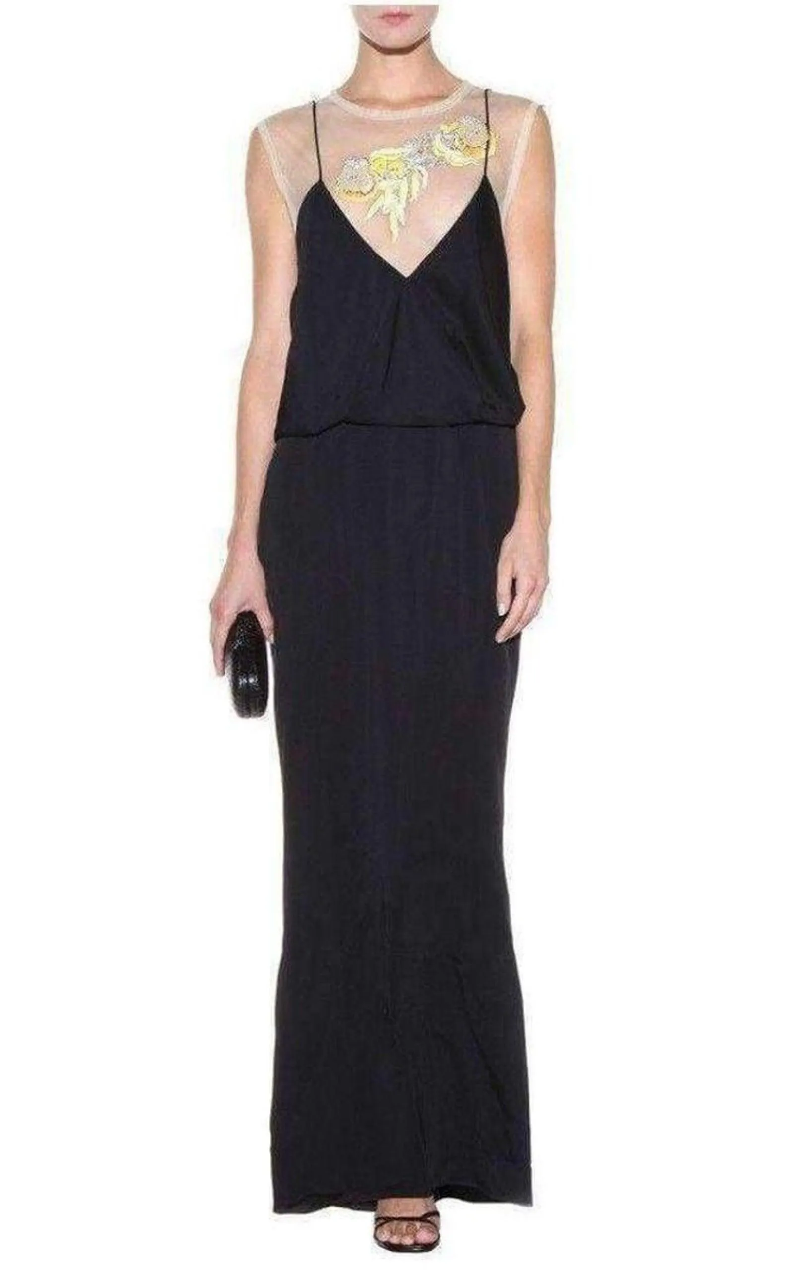 Black Full Length Embellished Dress sold by Runaway Catalog