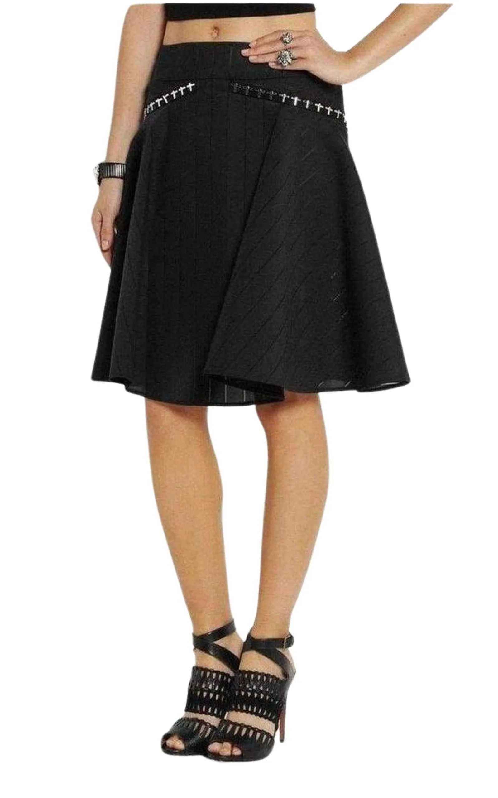 Flared Embellished Stretch Skirt sold by Runaway Catalog product image thumbnail 3
