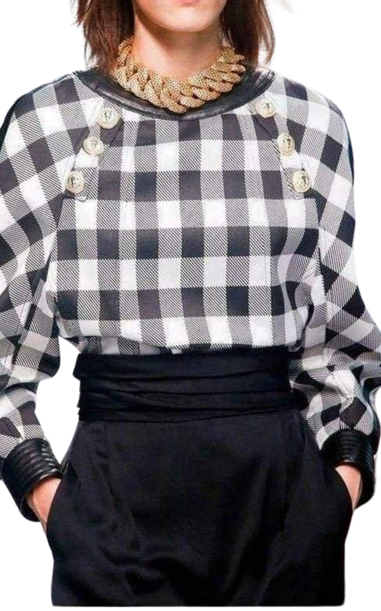 Black High Waisted Tuxedo Pants sold by Runaway Catalog product image thumbnail 4