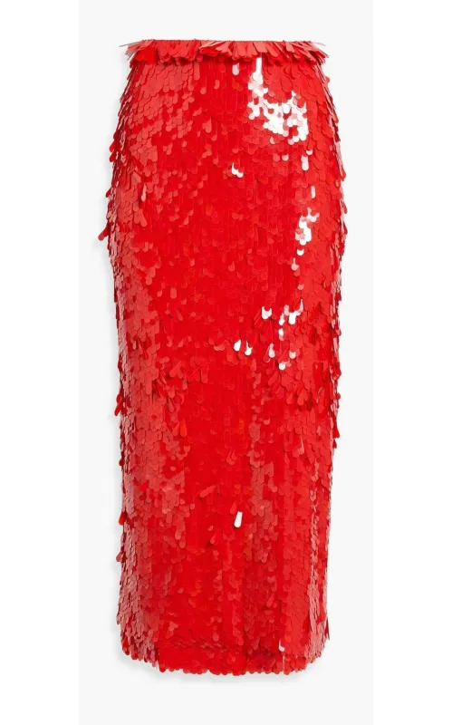 Sequinned Tulle Midi Skirt sold by Runaway Catalog