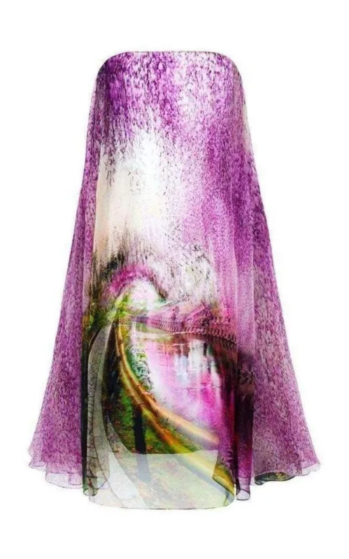 Strapless Evening Purple Underwood Varro Dress made by MARY KATRANTZOU